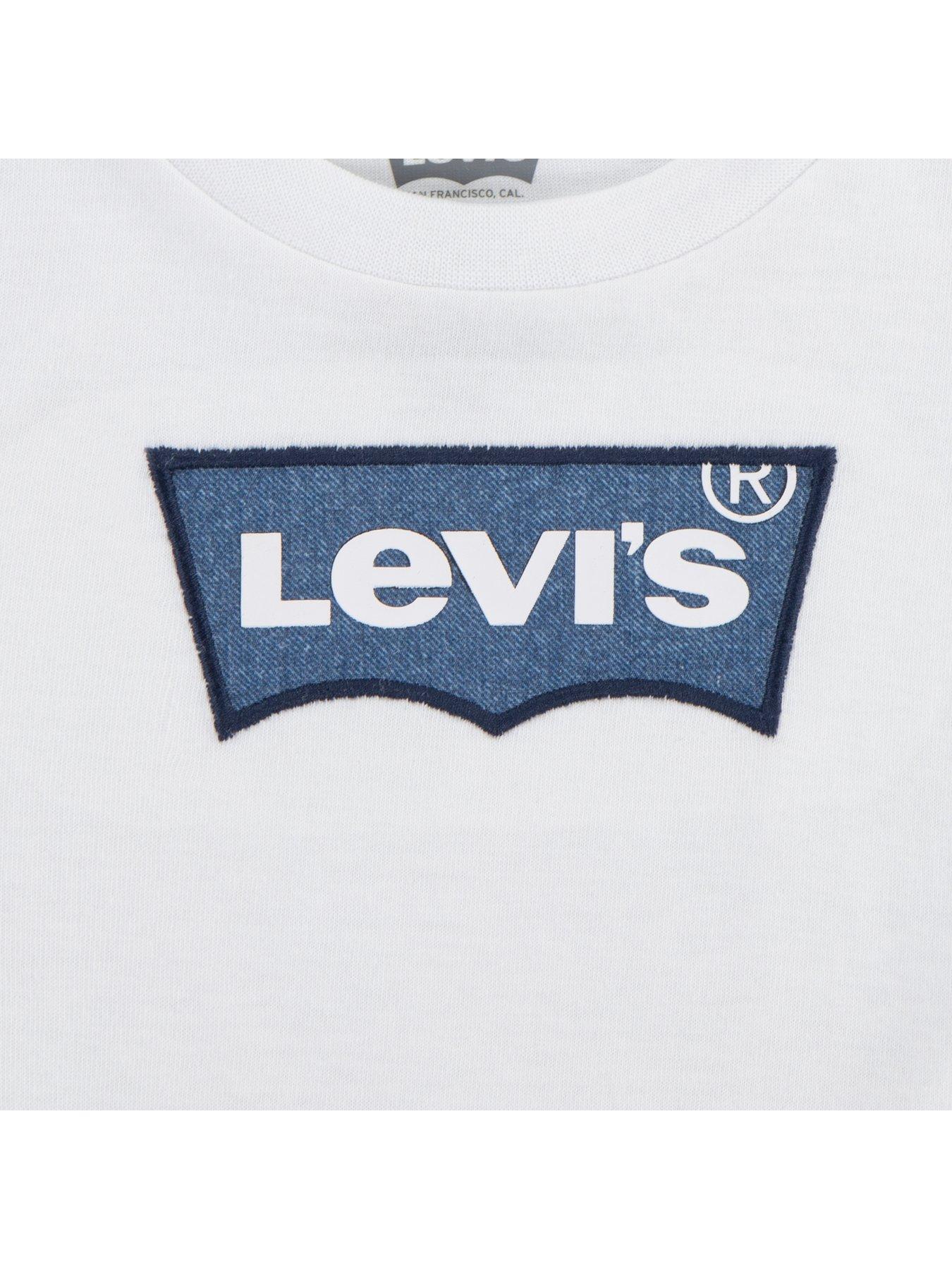 Image 3 of 4 of Levi's Baby Boys Batwing T-Shirt - White