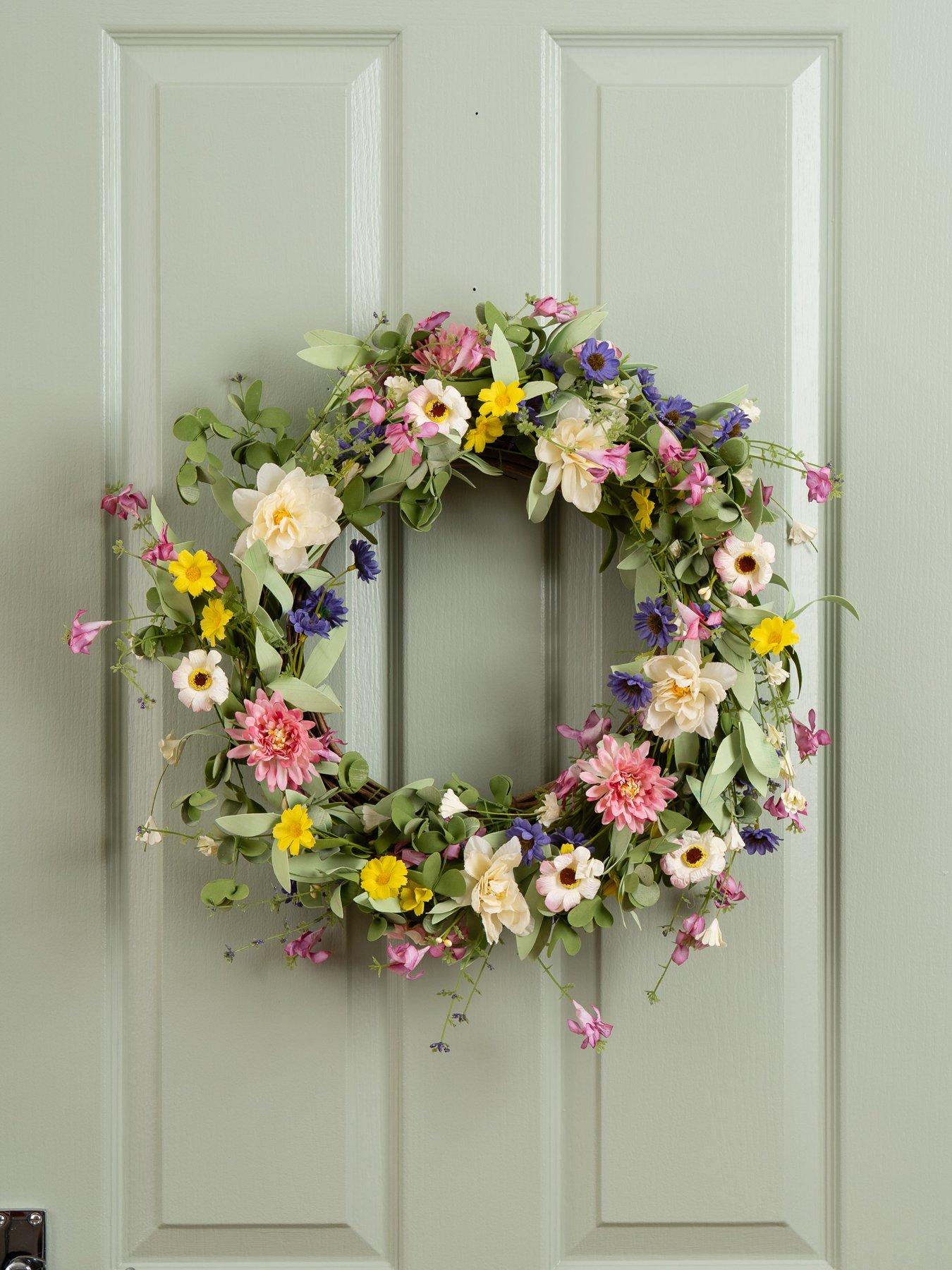 Image 1 of 3 of Scottish Everlasting Meadow Flower Wreath