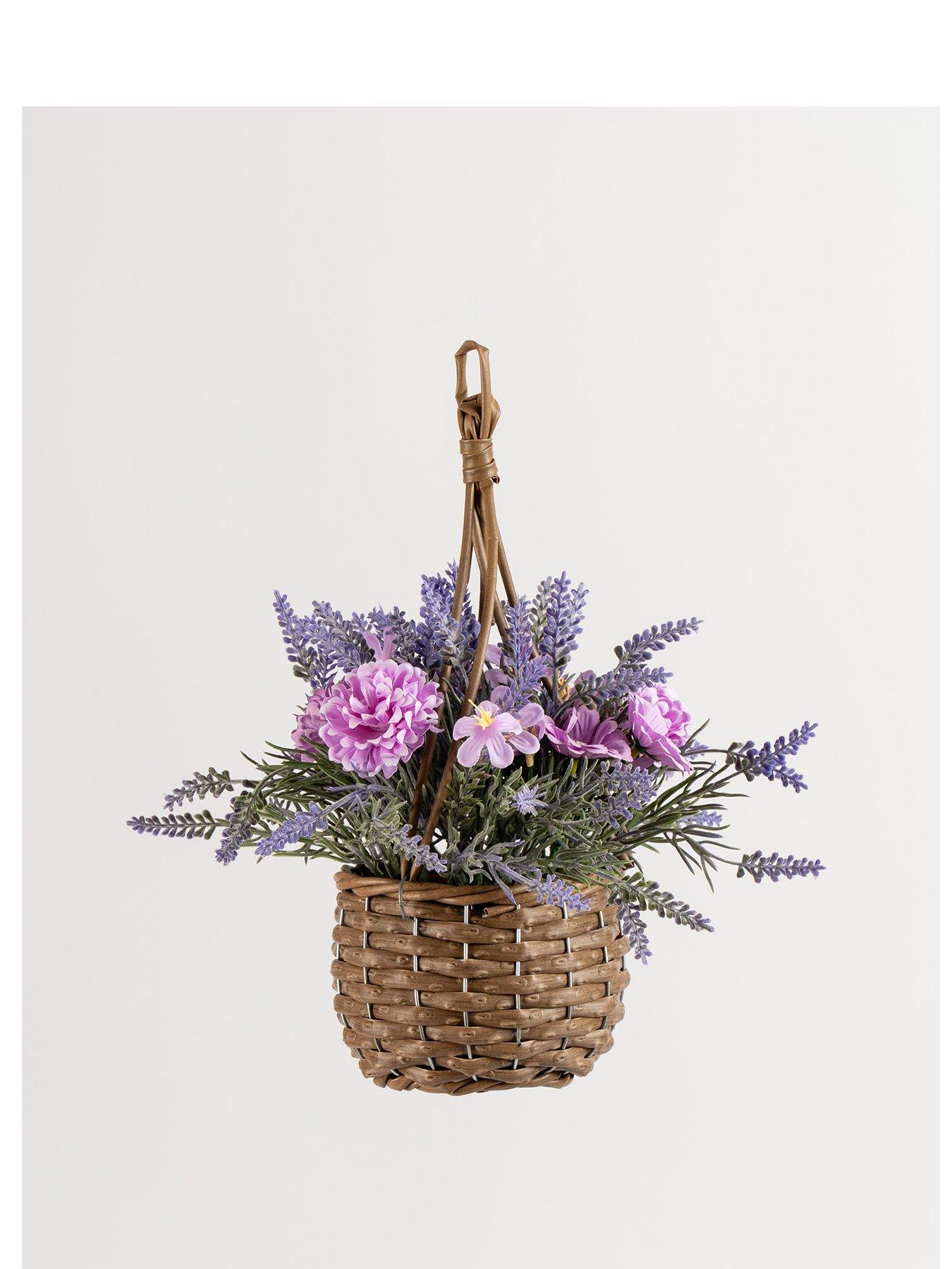 Image 2 of 3 of Scottish Everlasting Set Of 2 Lilac Hanging Baskets