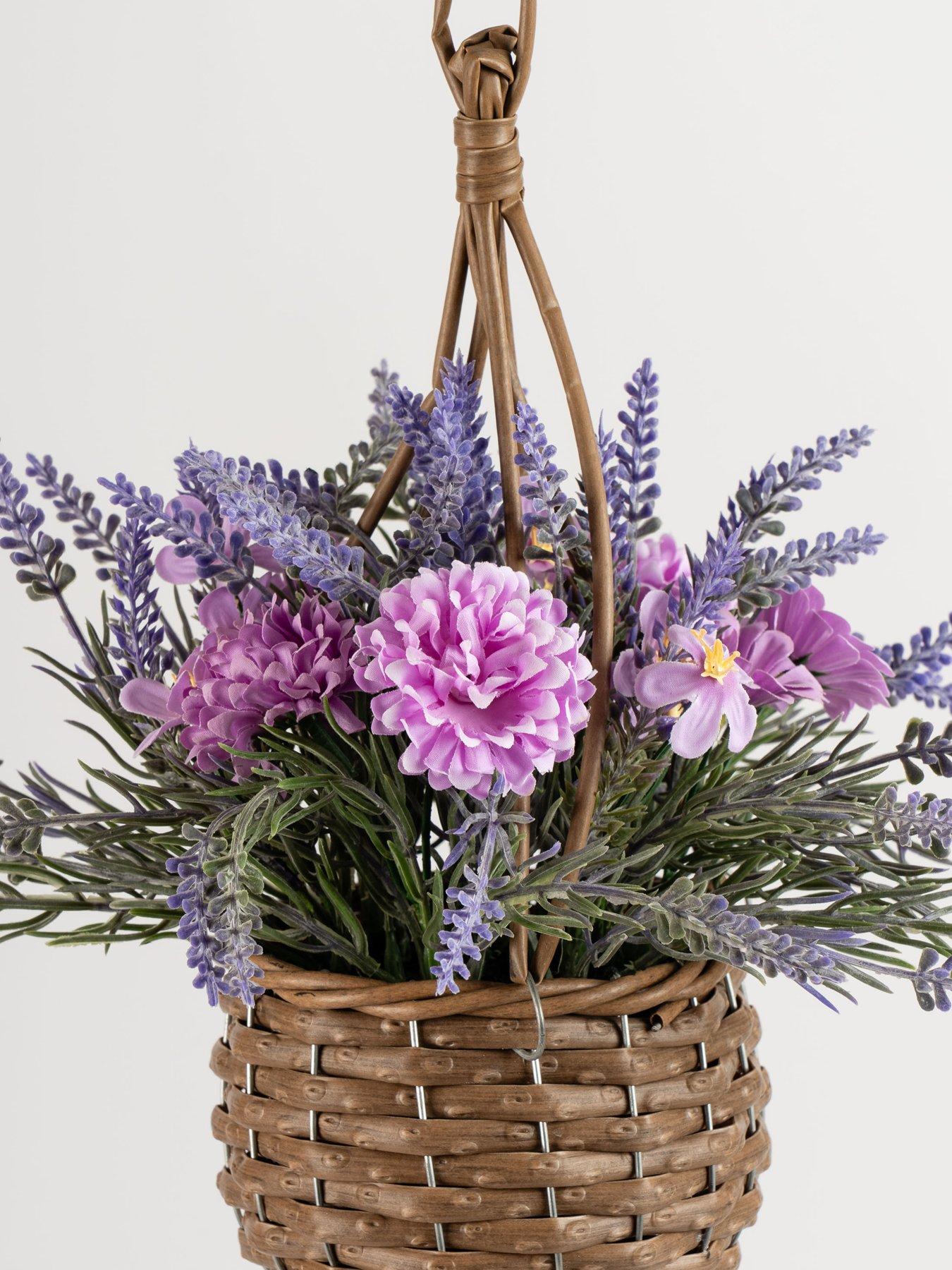 Image 3 of 3 of Scottish Everlasting Set Of 2 Lilac Hanging Baskets