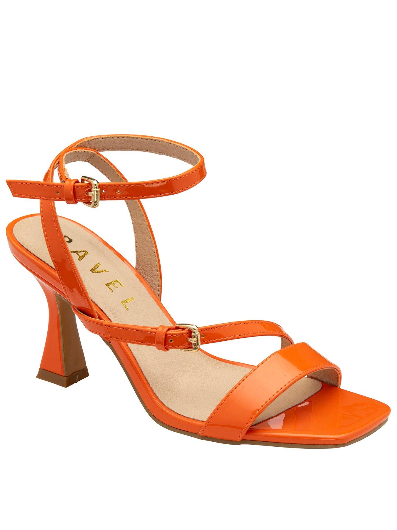 Image 1 of 4 of Ravel Arten Strap Heel - Orange