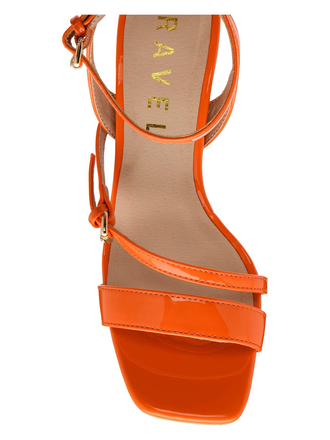 Image 4 of 4 of Ravel Arten Strap Heel - Orange