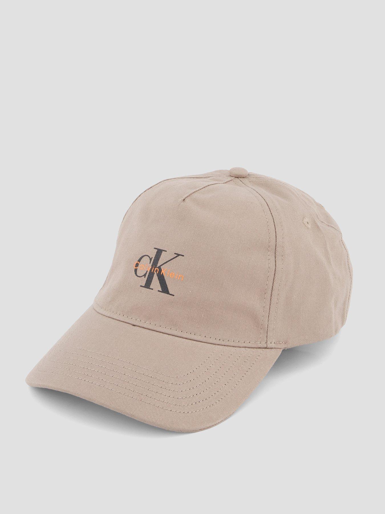 Image 2 of 4 of Calvin Klein Monologo Embroidery Baseball Cap - Beige
