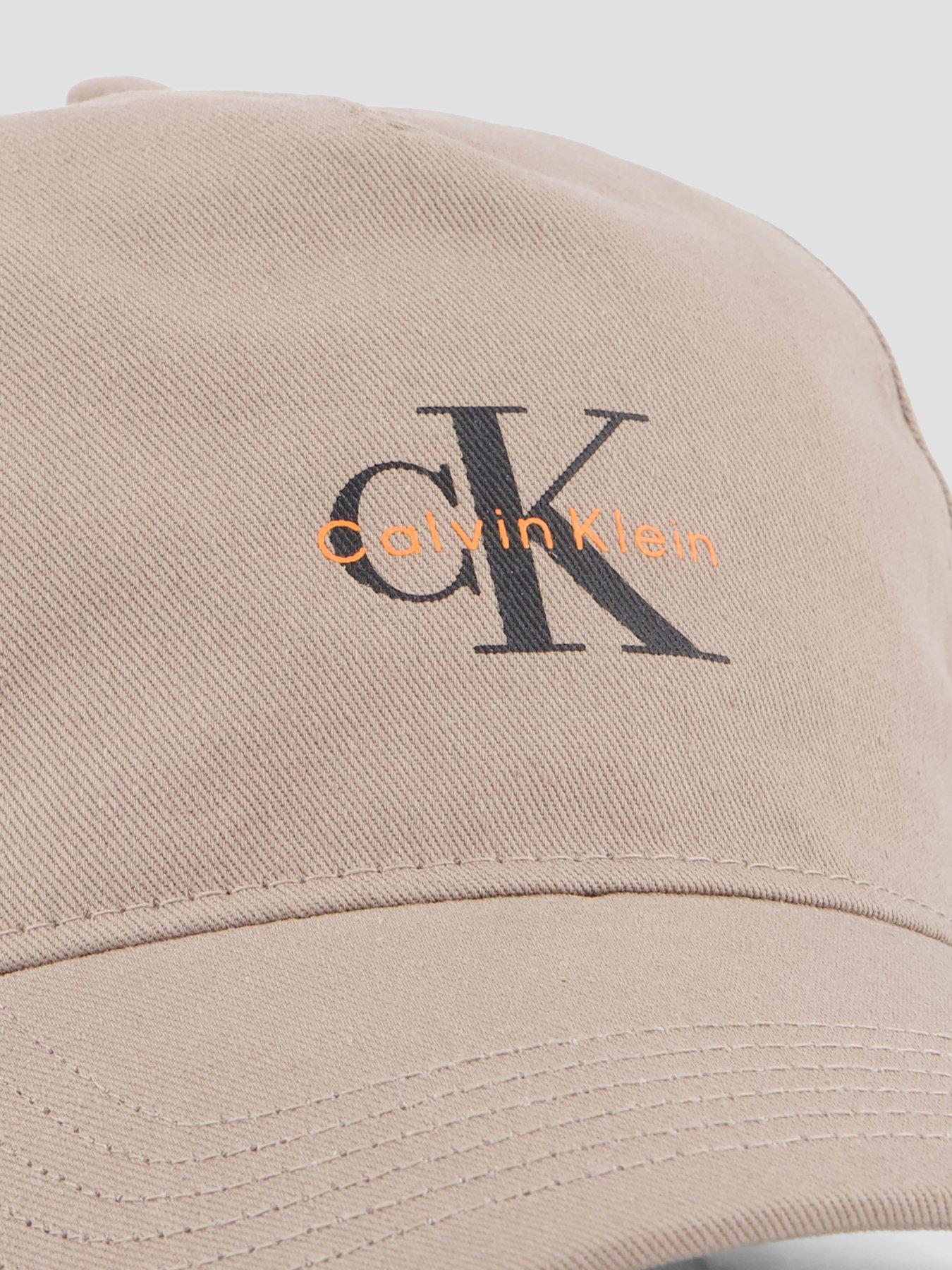 Image 3 of 4 of Calvin Klein Monologo Embroidery Baseball Cap - Beige