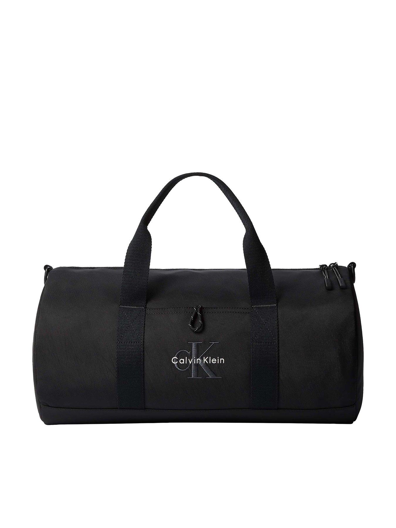 Calvin Klein Bold Mono Logo Holdall Bag - Black