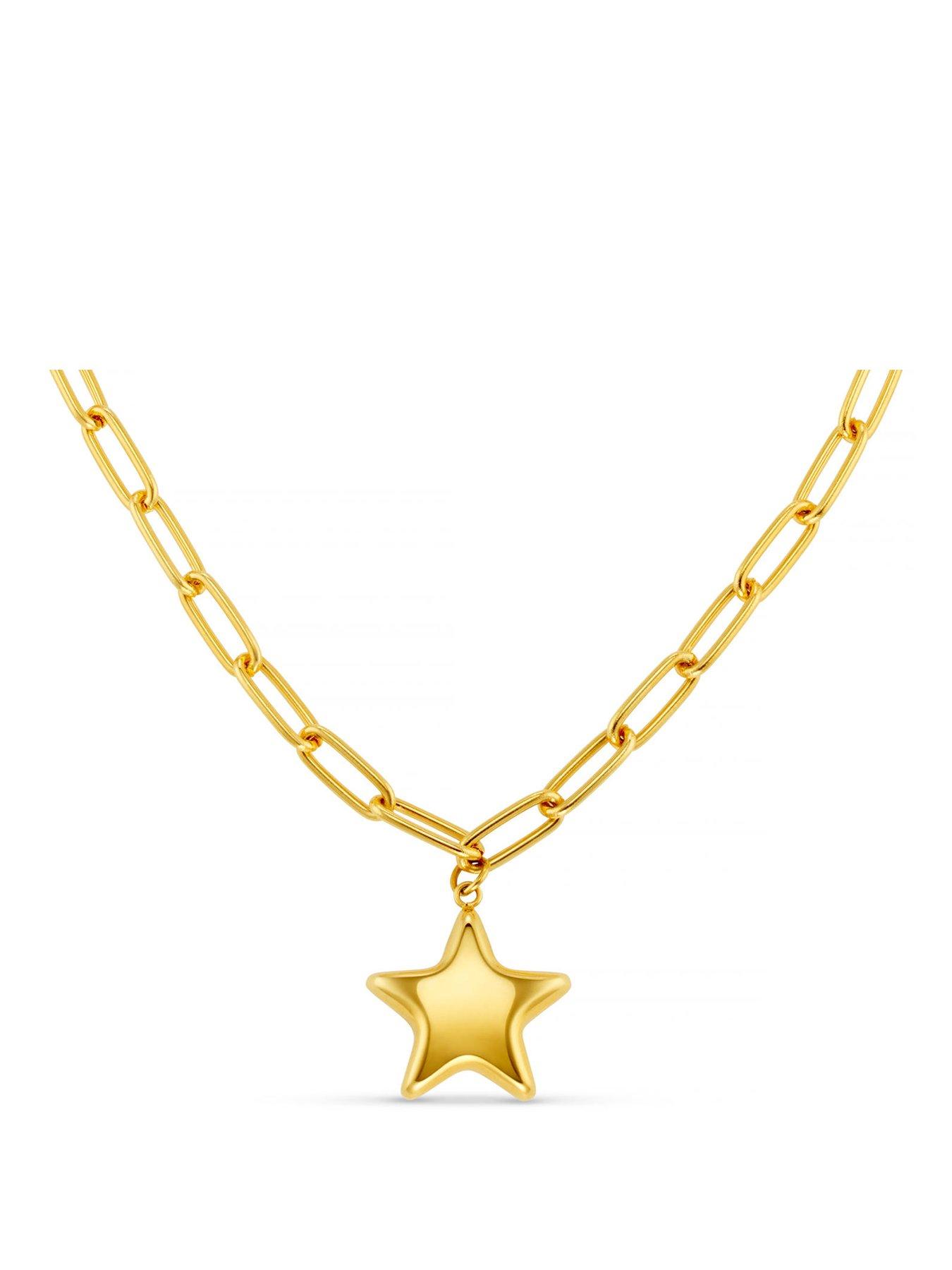 front image of orelia-statement-star-pop-charm-necklace