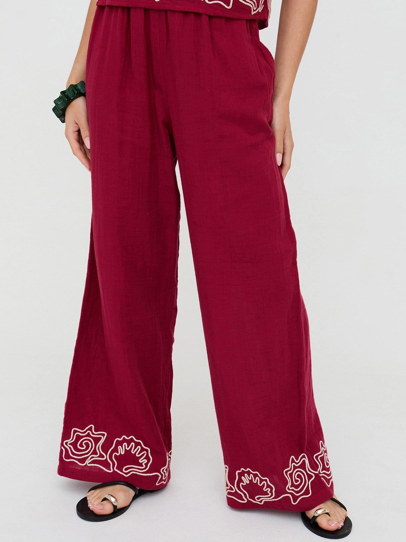 raffya-milly-wide-leg-embroidered-trouser-in-berry