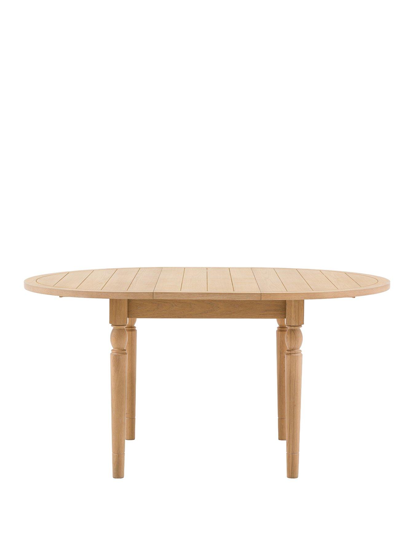  image of gallery-direct-eton-natural-round-extending-dining-table