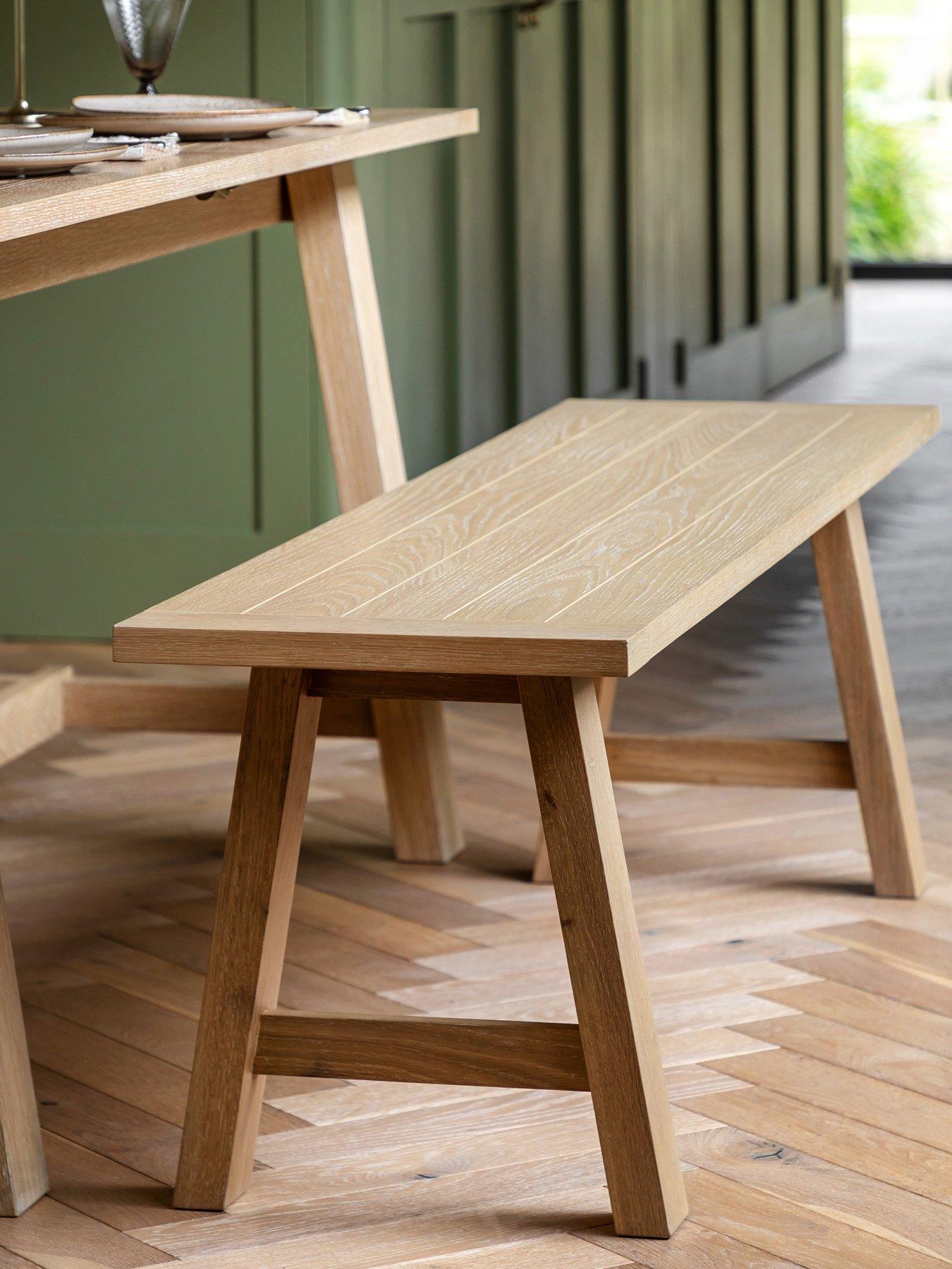  image of gallery-direct-eton-trestle-dining-bench-natural