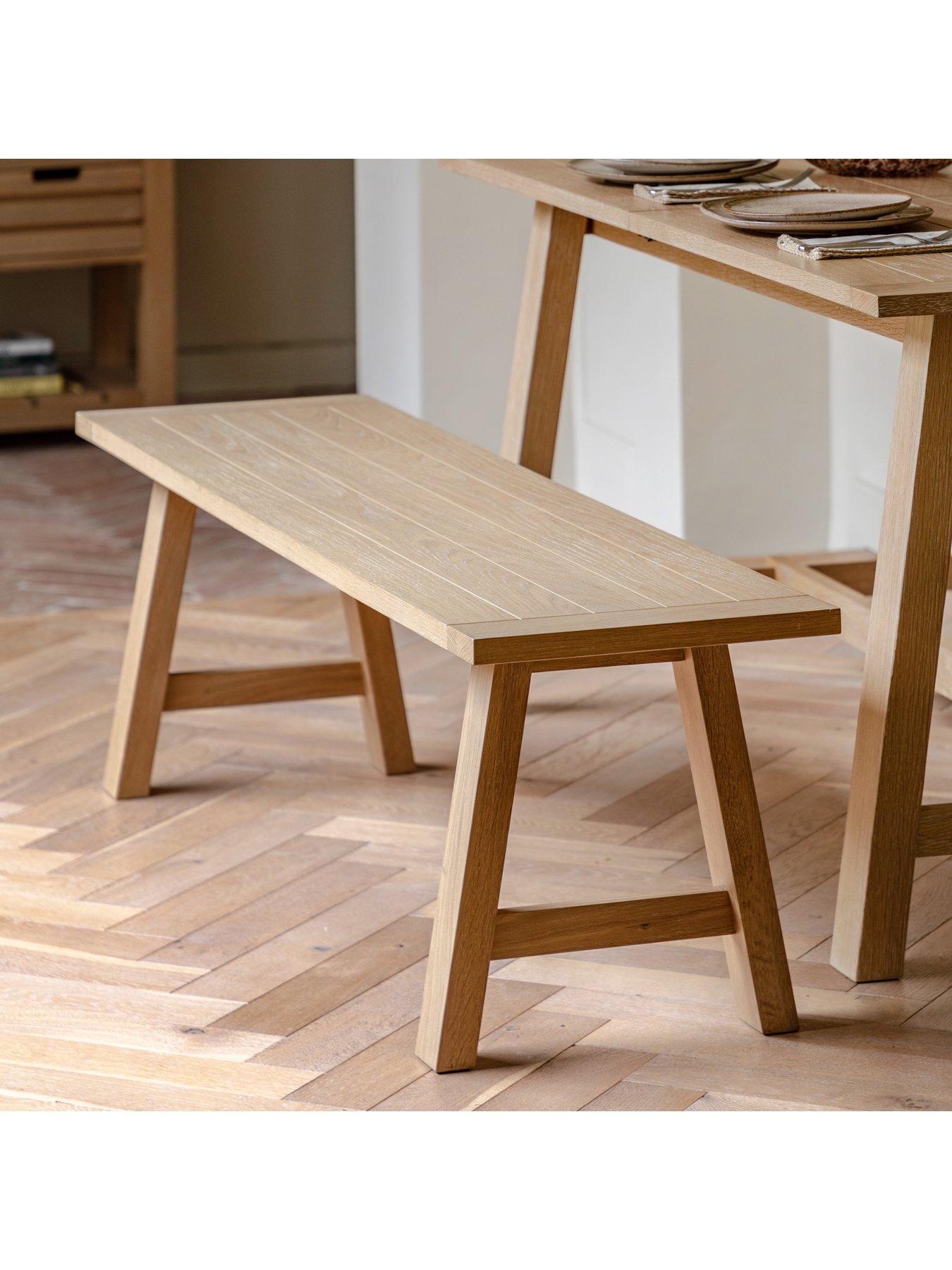  image of gallery-direct-eton-trestle-dining-bench-natural