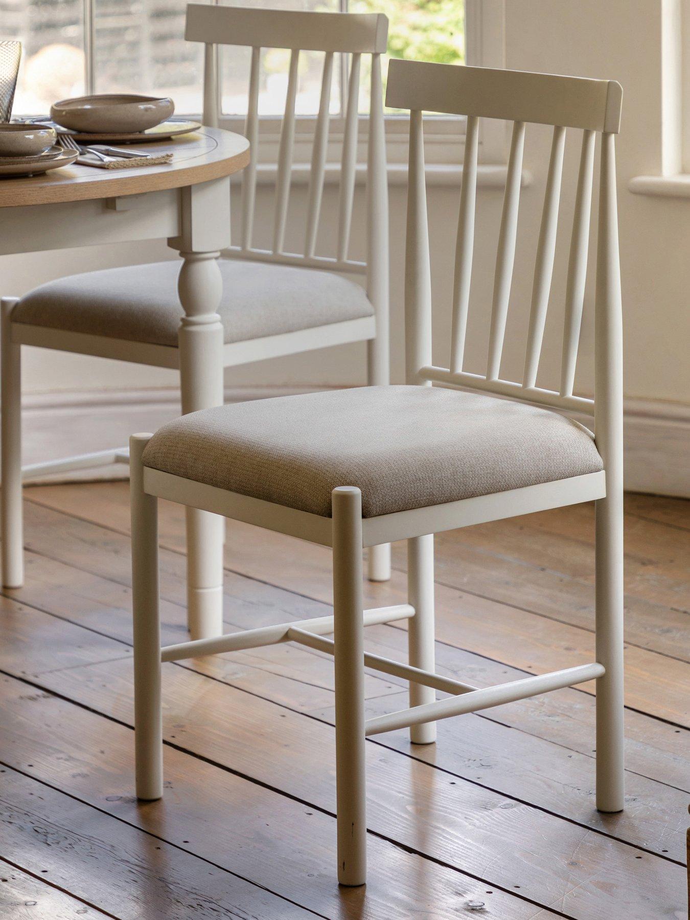 Gallery Direct Set Of 2 Eton Dining Chairs - White