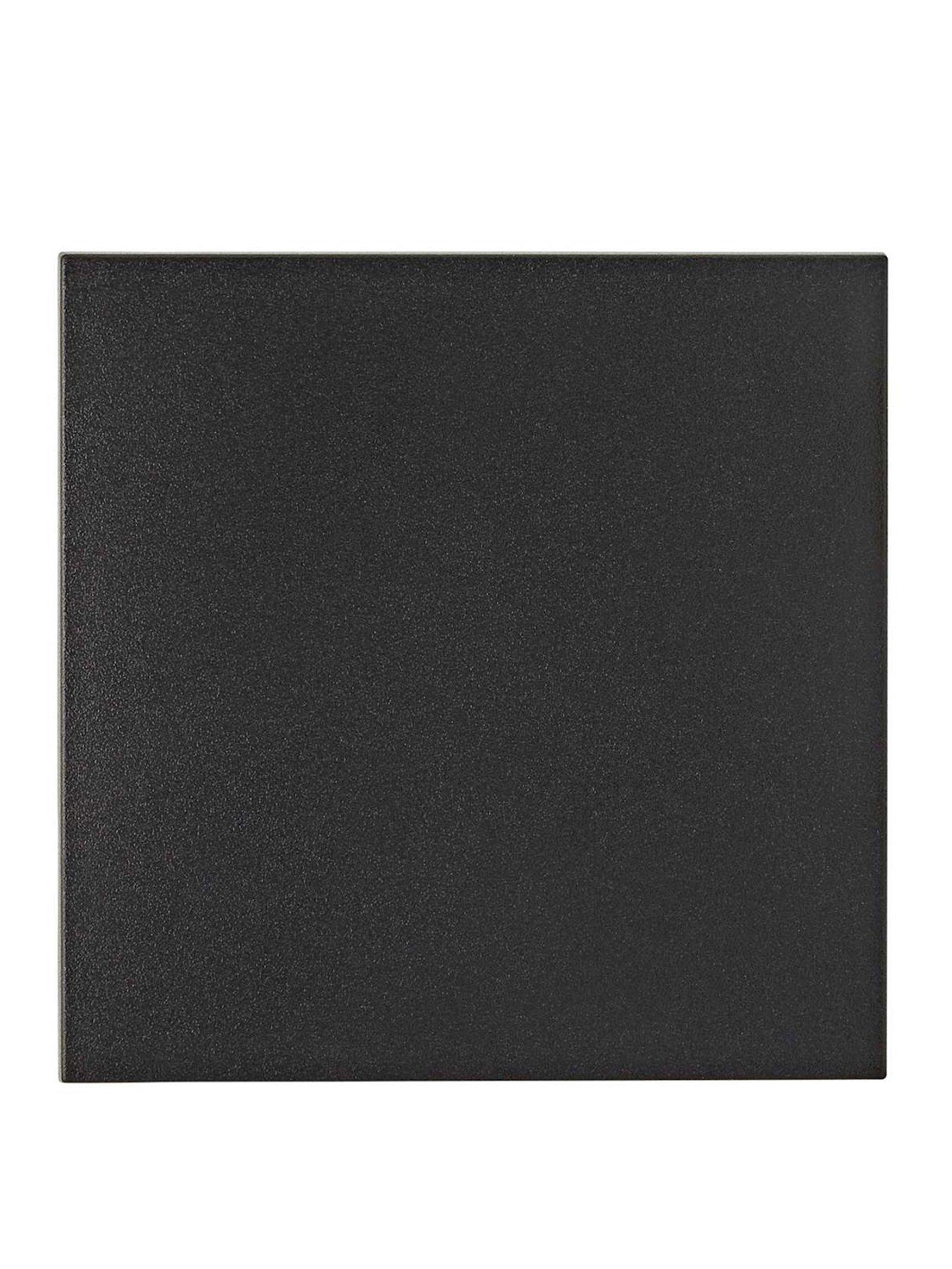 ValueLights Chad Matte Black Backlit Square IP65 Integrated LED Outdoor ...