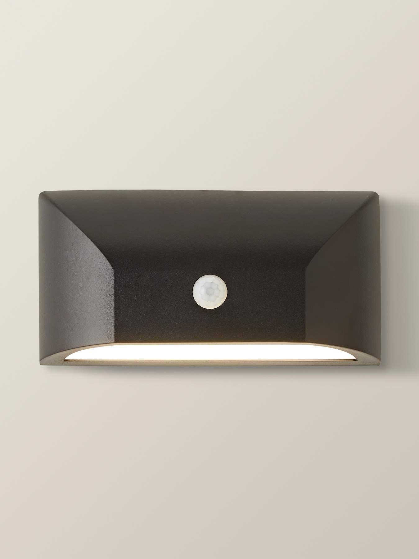 Image 6 of 6 of ValueLights Owen Black Downlight IP65 Integrated LED PIR Motion Sensor Outdoor Wall Light