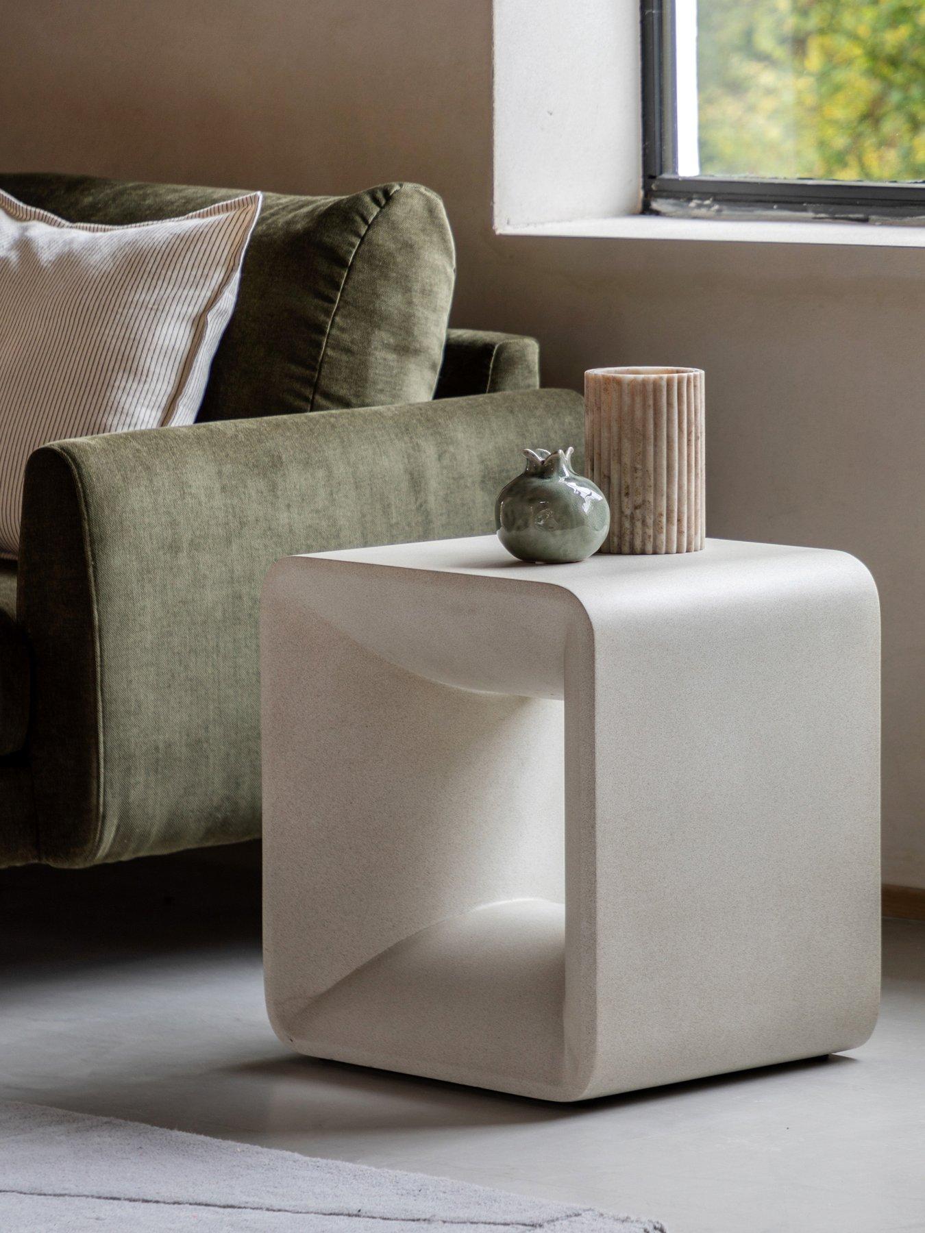 Gallery Direct Caluso Side Table - Cream