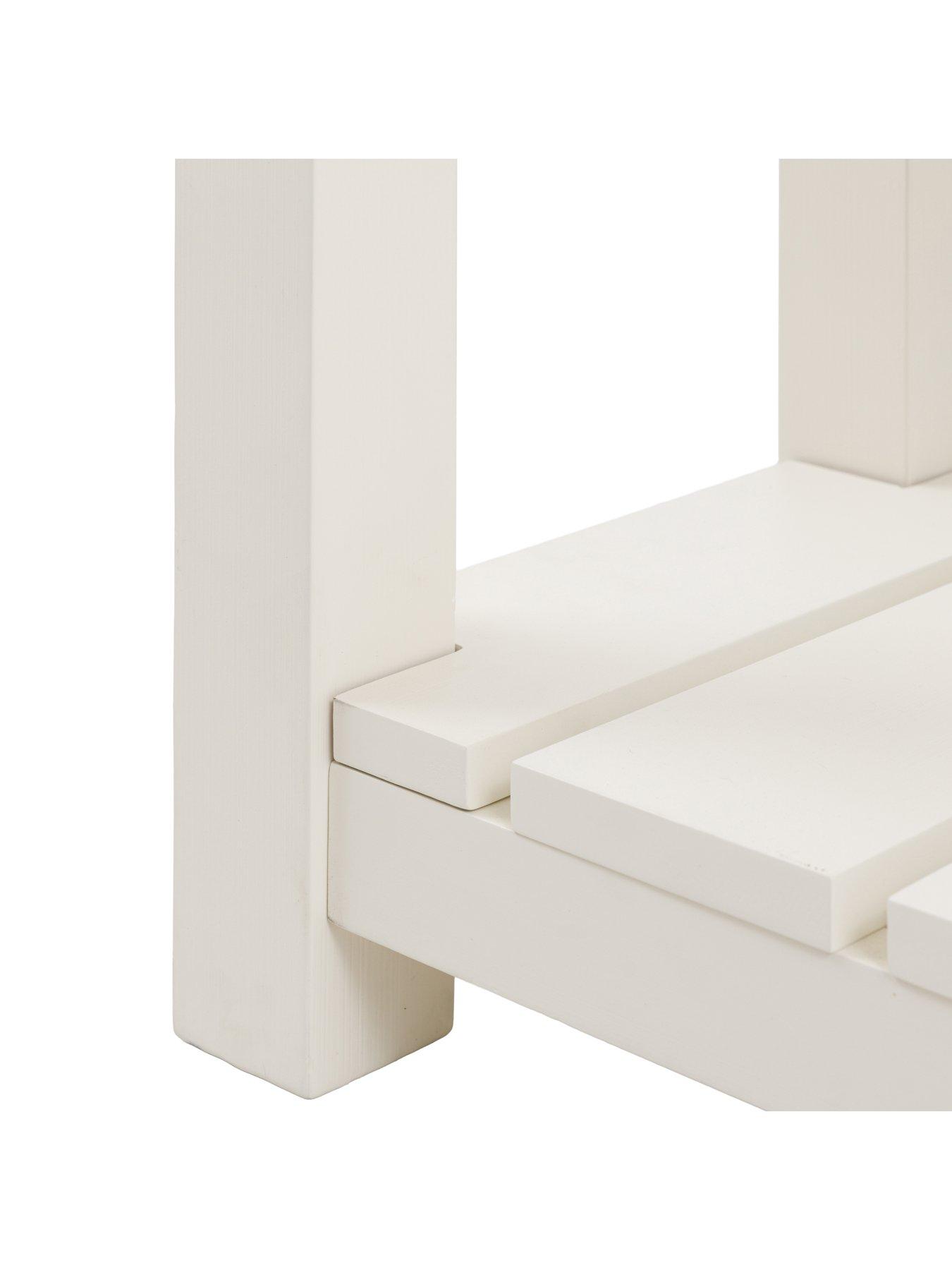  image of gallery-direct-eton-2-drawer-console-white