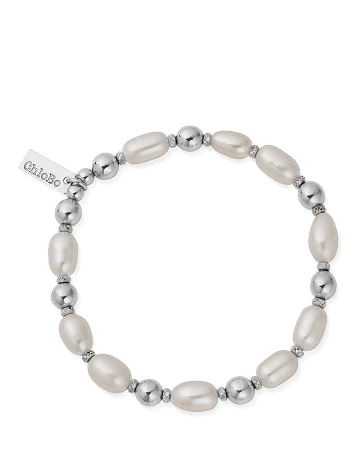Image 1 of 1 of ChloBo Silver ocean pearl bracelet