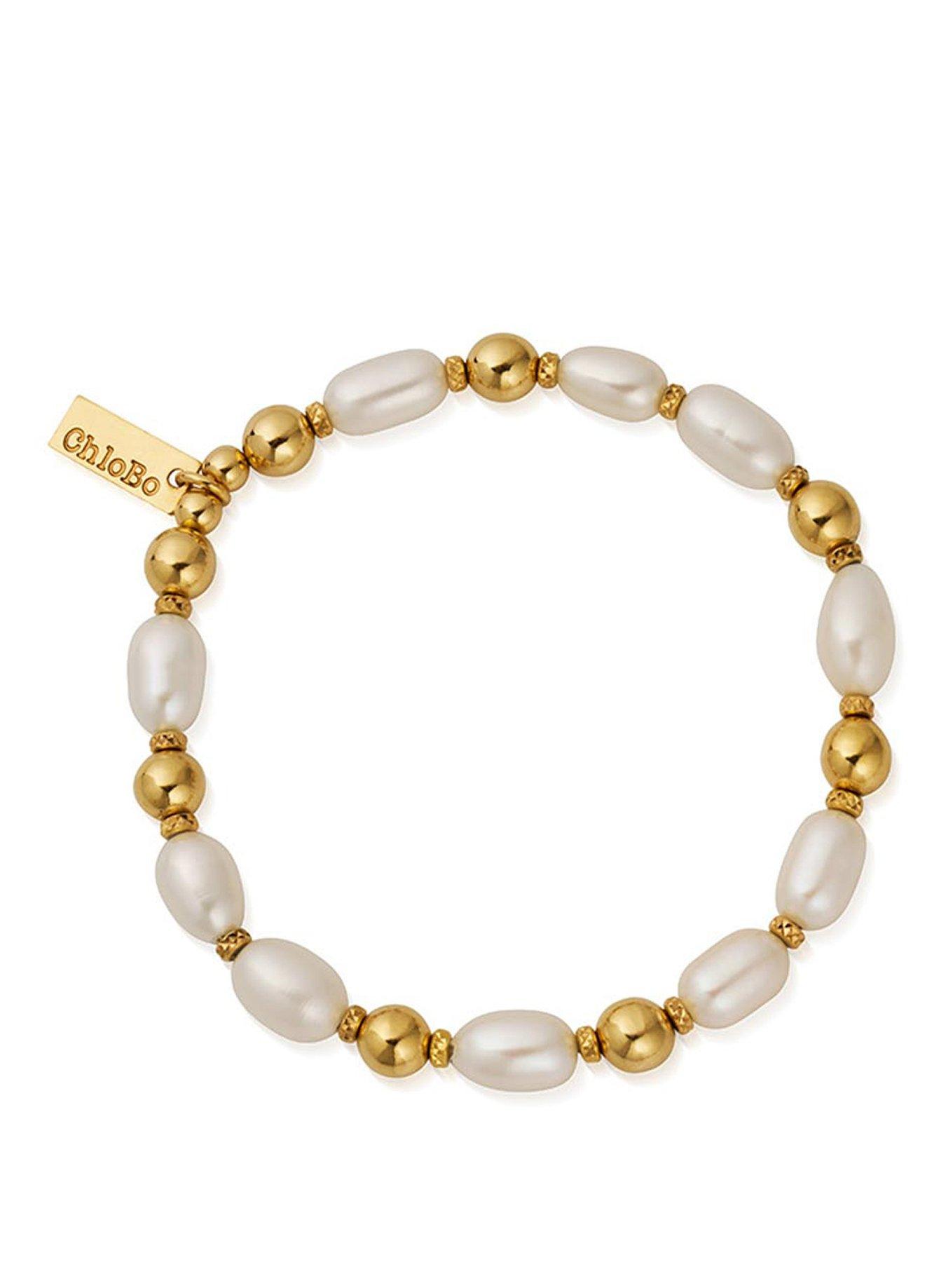  image of chlobo-gold-ocean-pearl-bracelet