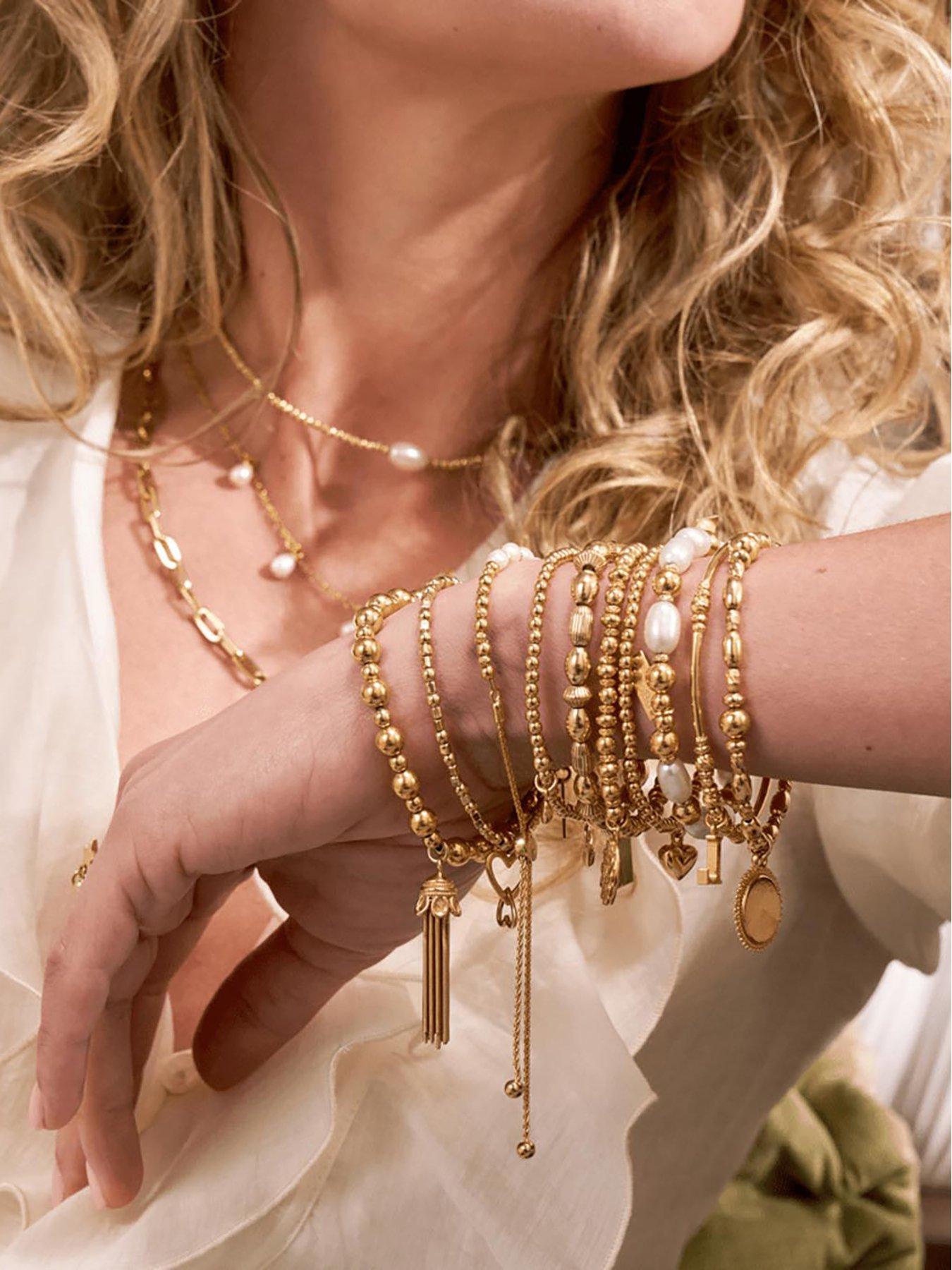  image of chlobo-gold-ocean-pearl-bracelet