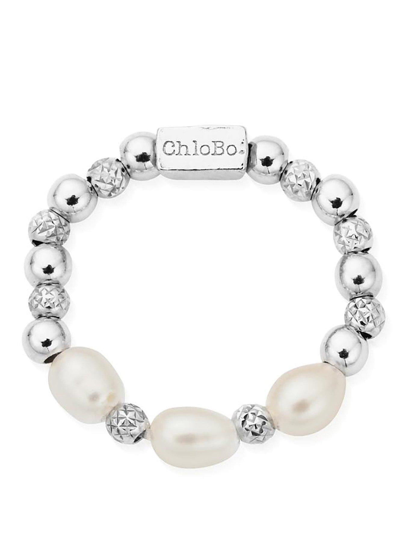 Image 1 of 1 of ChloBo Triple sparkle pearl ring