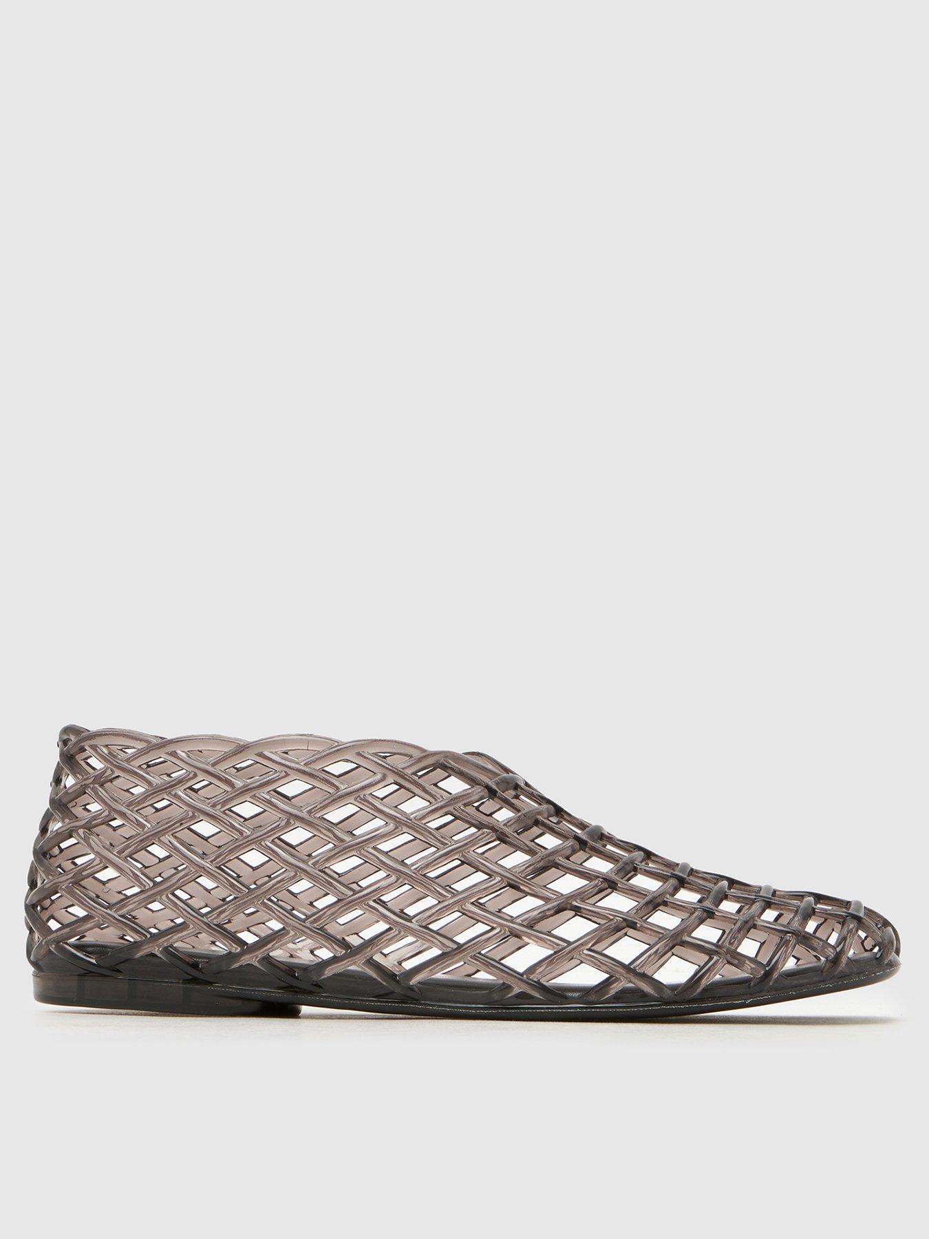 front image of schuh-terrel-jelly-sandal-black