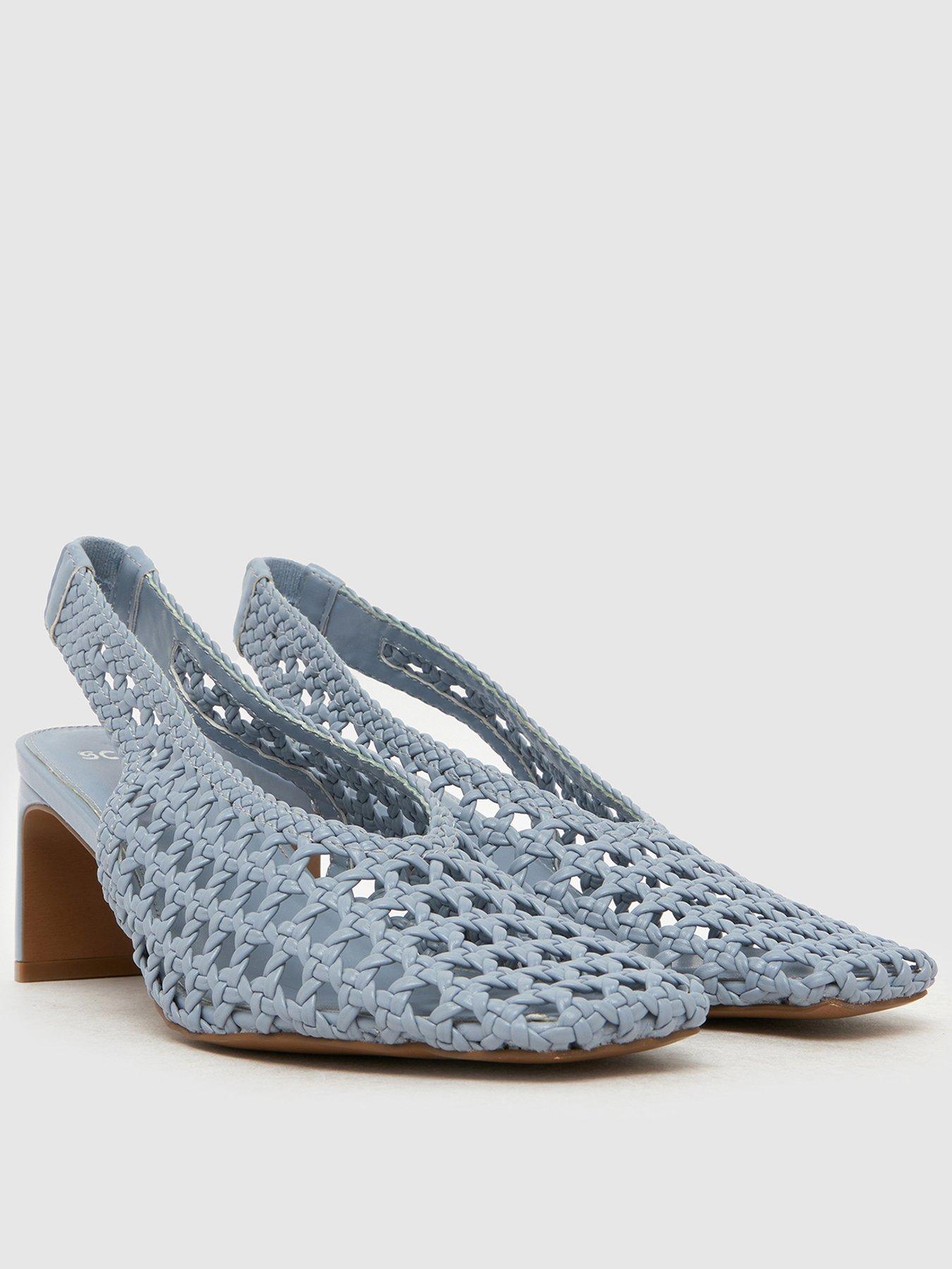 Image 1 of 4 of Schuh Saturday Woven Heel - Blue
