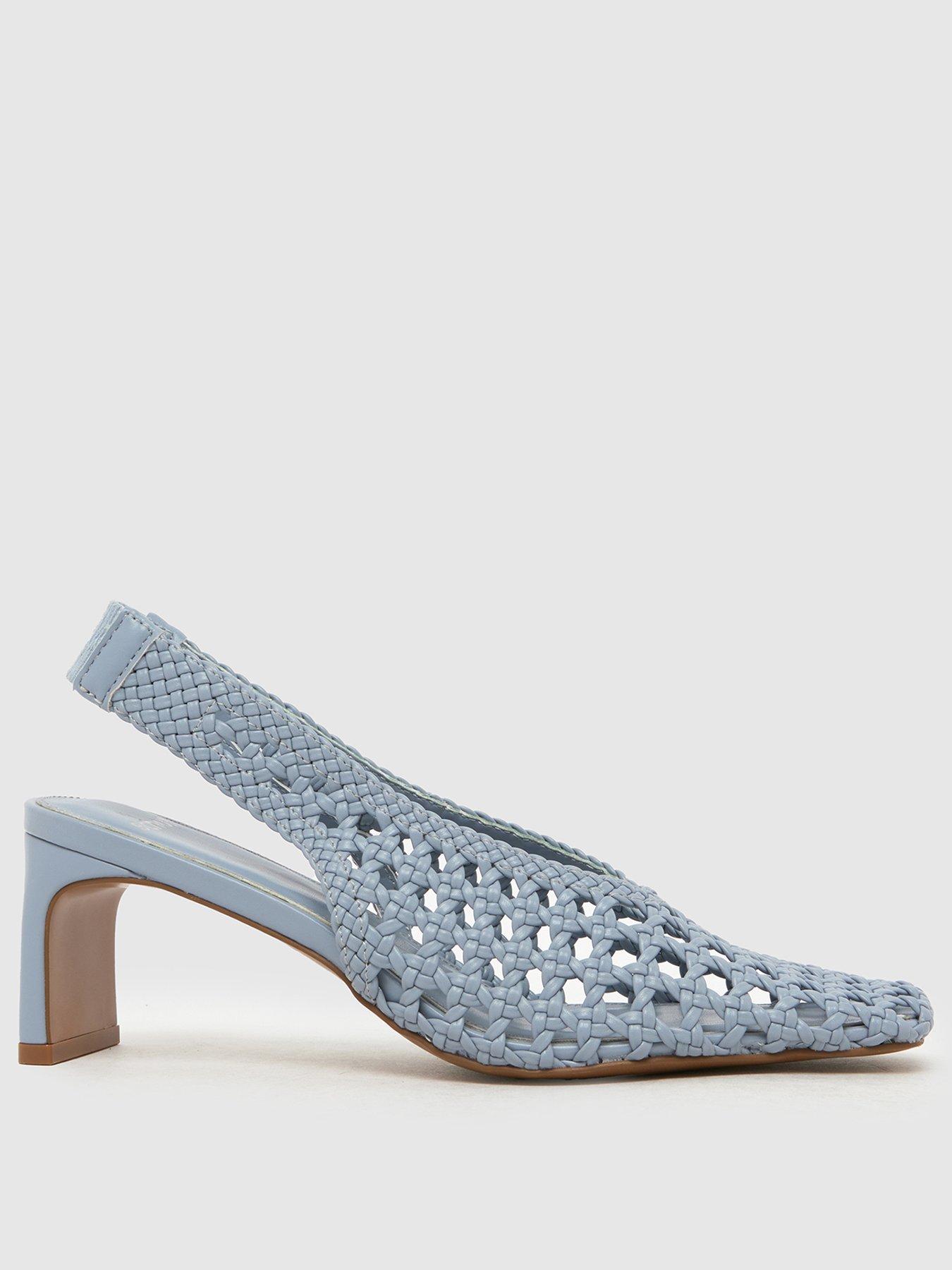 Image 2 of 4 of Schuh Saturday Woven Heel - Blue