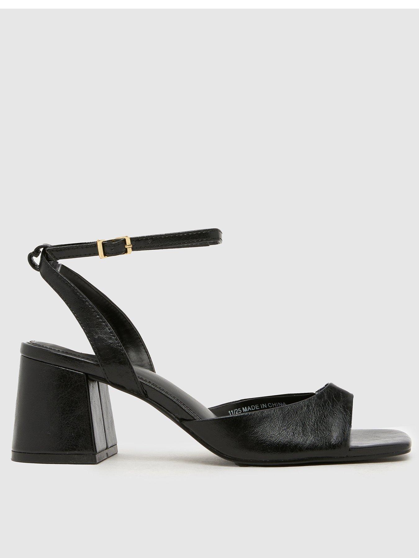  image of schuh-south-block-heel-sandal-black