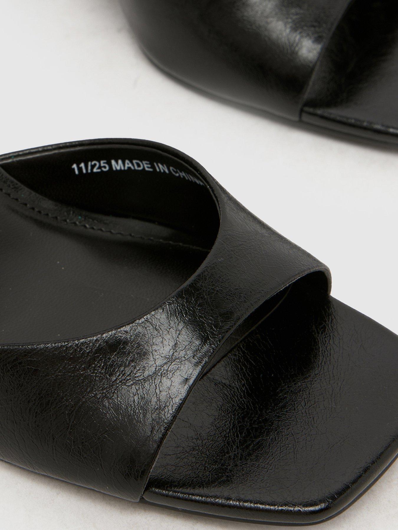  image of schuh-south-block-heel-sandal-black