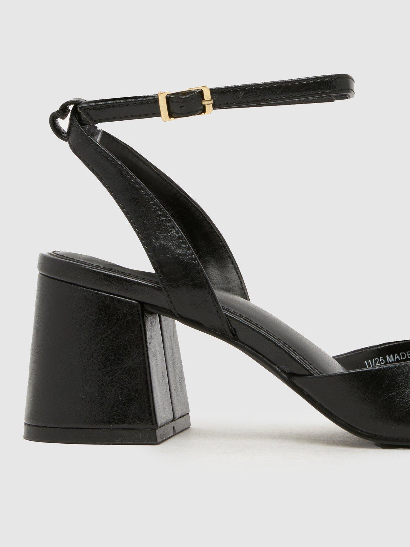  image of schuh-south-block-heel-sandal-black