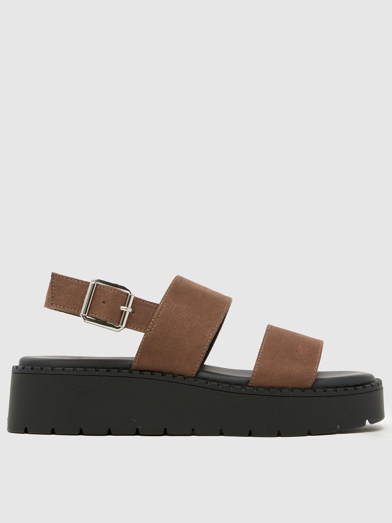 front image of schuh-tuscany-chunky-sandal-natural
