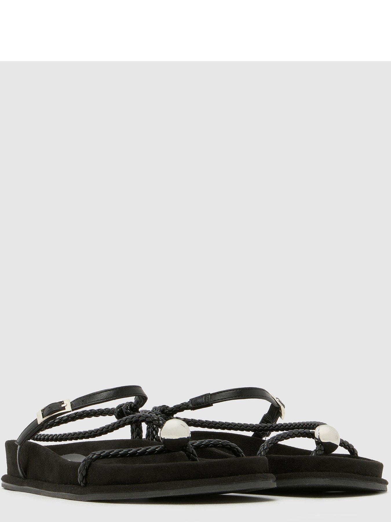 Image 3 of 4 of Schuh Tuesday Hardware Footbed Sandal - Black