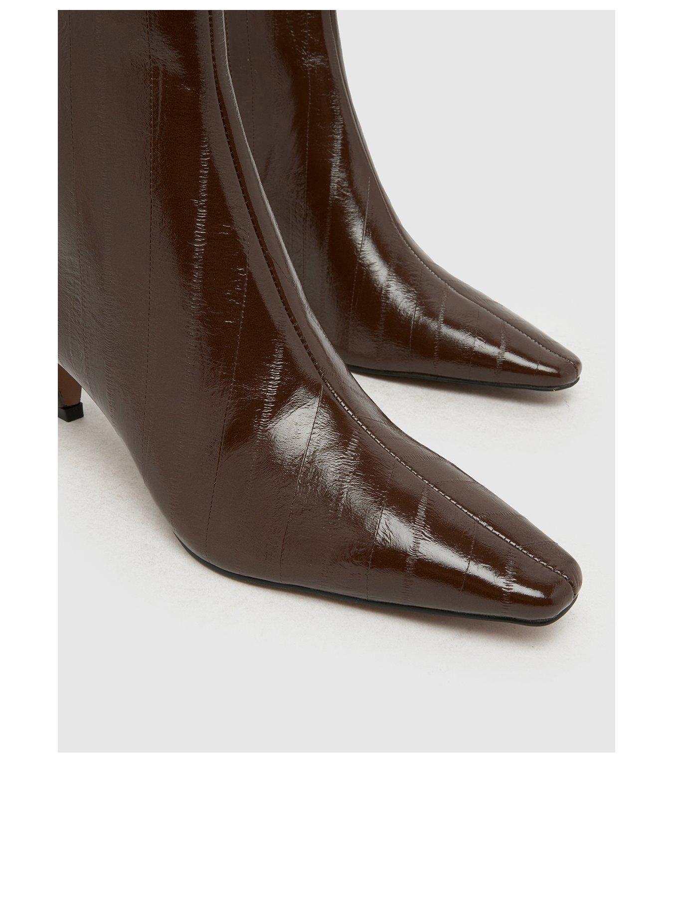Image 3 of 4 of Schuh Brooklyn Kitten Heel Boot - Brown
