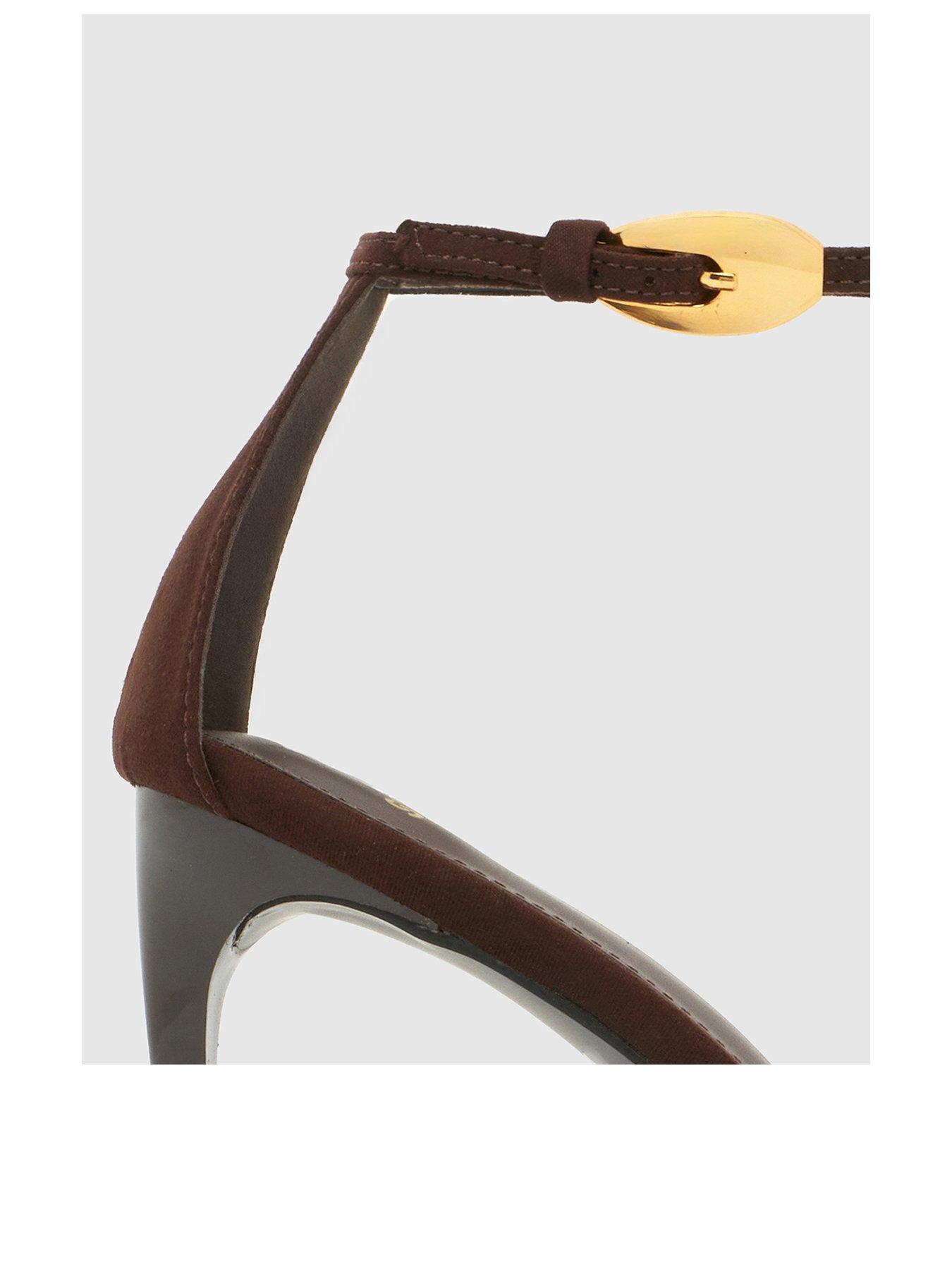 Image 3 of 4 of Schuh Stylish Point Heeled Sandal - Brown