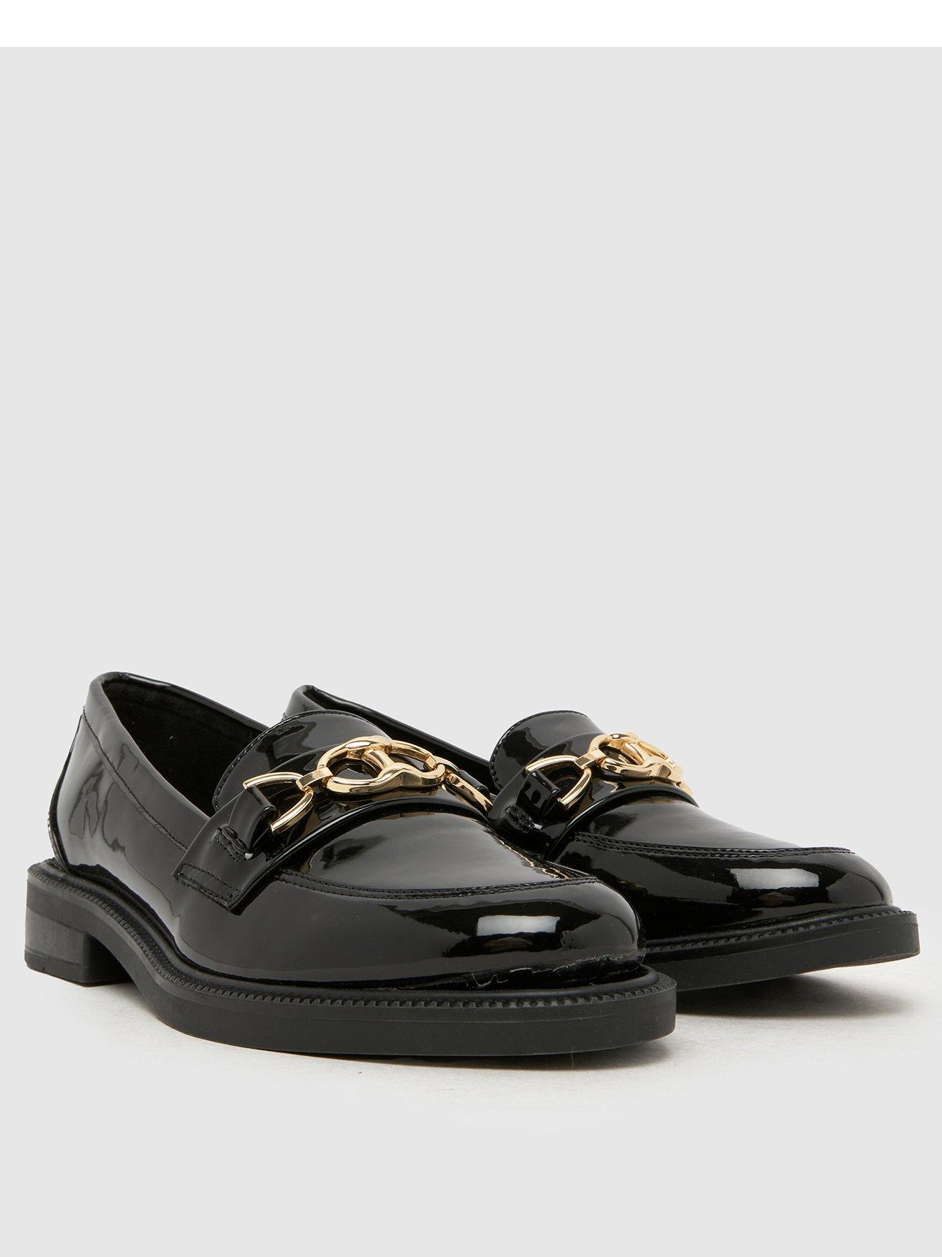  image of schuh-luxe-hardware-loafer-black