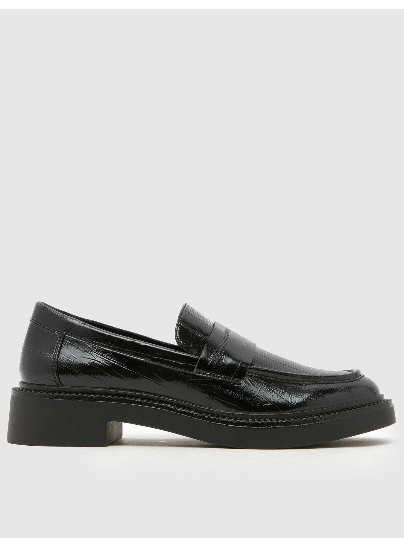 Image 1 of 4 of Schuh Leicester Chunky Loafer - Black