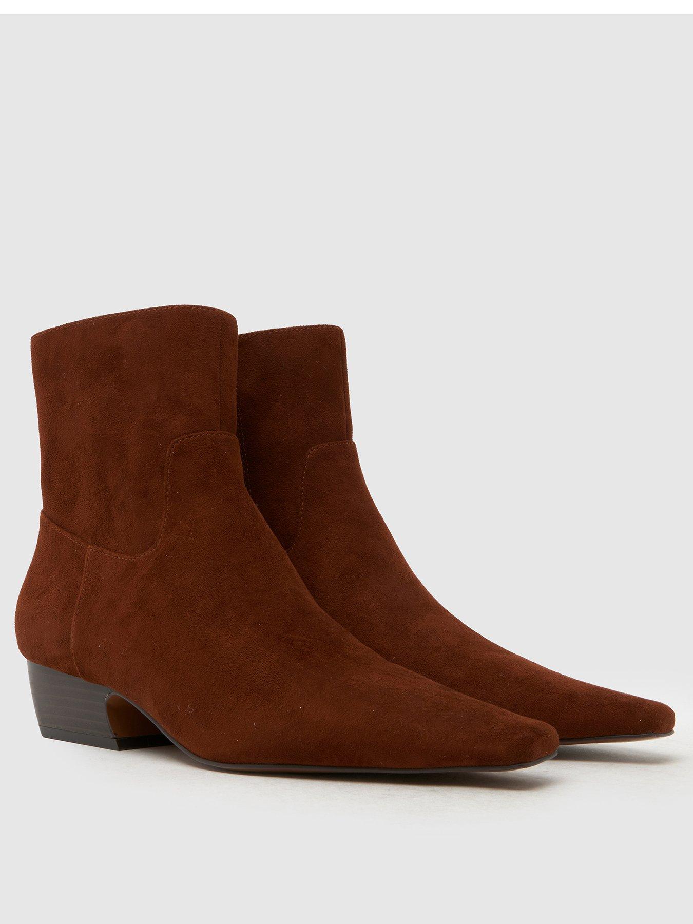 stillFront image of schuh-clarisse-western-heel-boot-tan