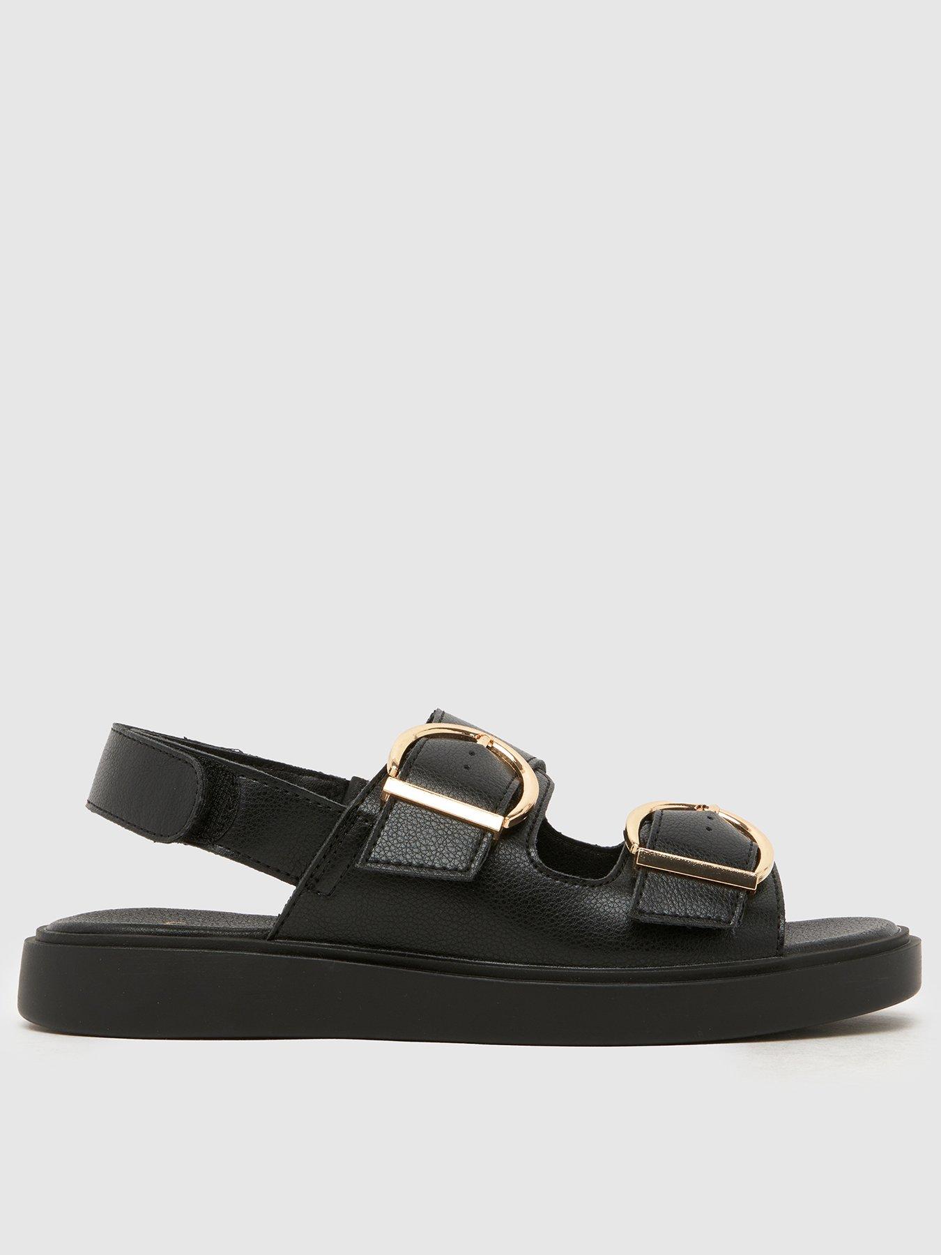 schuh-wide-fit-tenerife-buckle-sandal-black