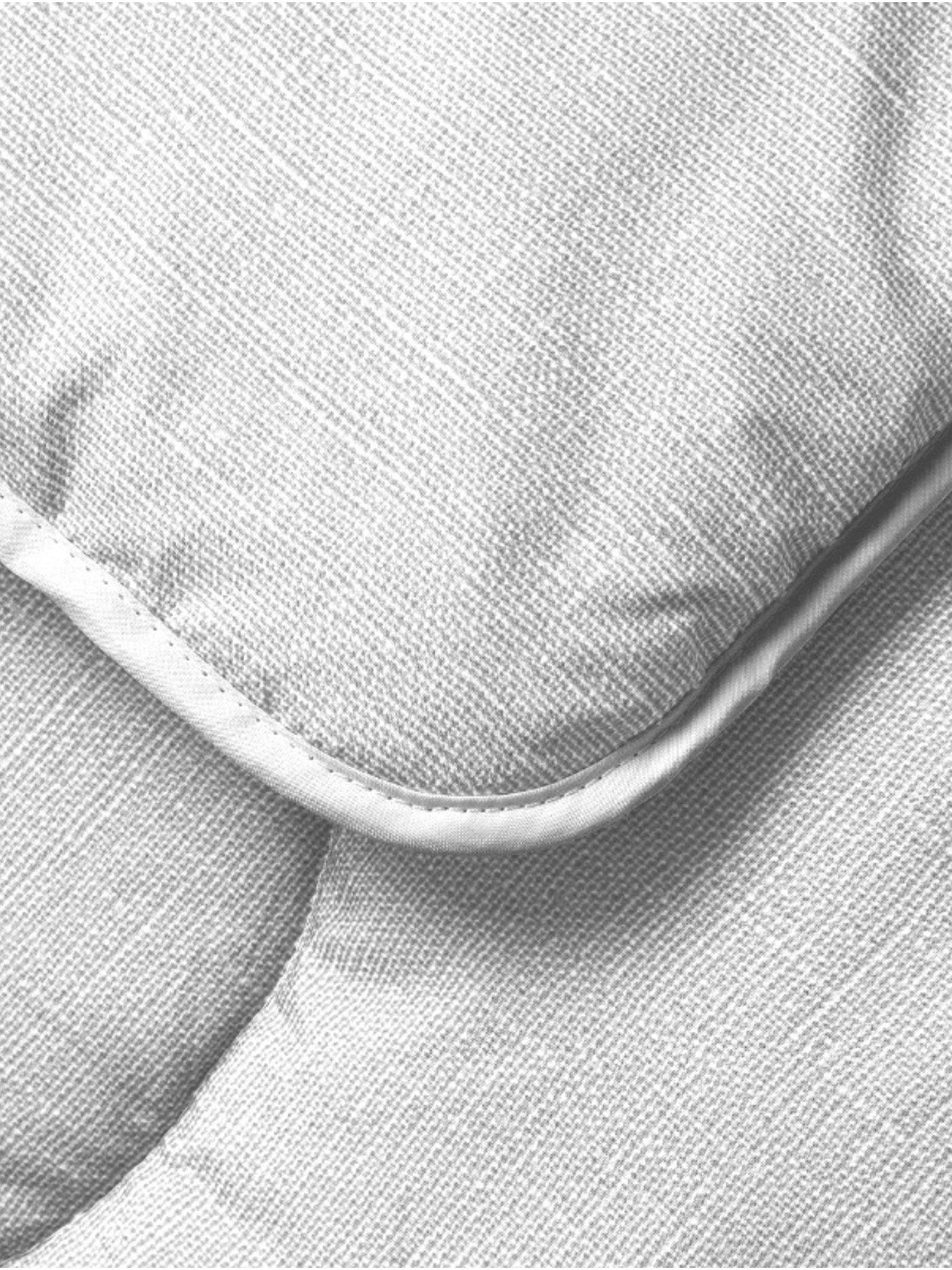 Image 3 of 4 of Night Lark Linen Coverless Duvet Cloud Grey 4.5 Tog