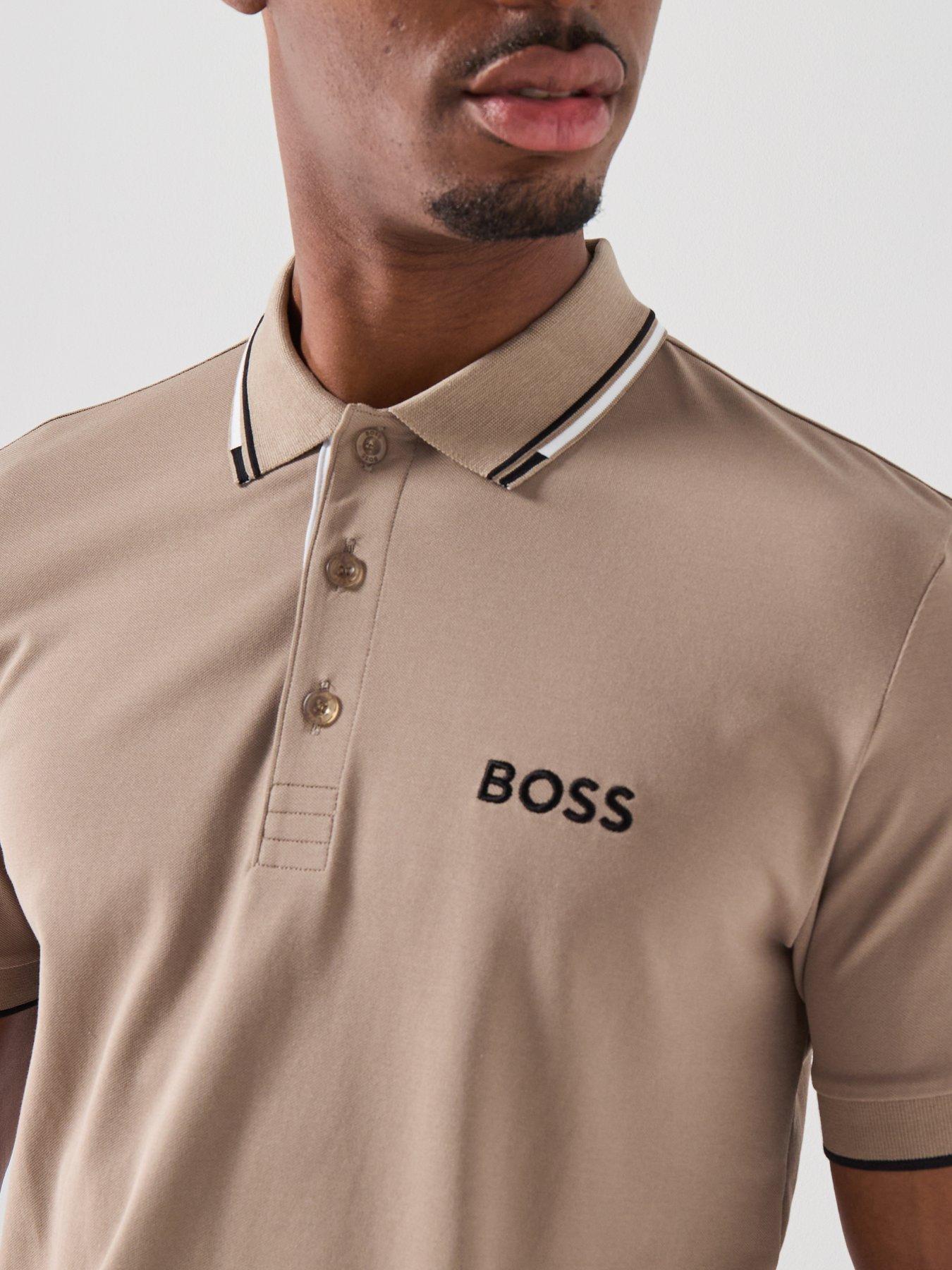 Image 4 of 5 of BOSS Mens Golf Paddy Pro Polo Shirt - Green