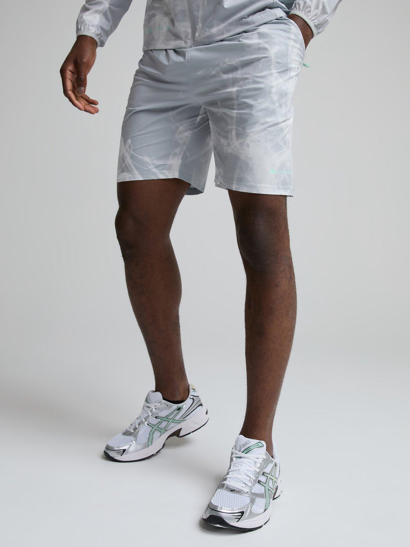 Monterrain Mens Transcend Woven Running Short - Grey