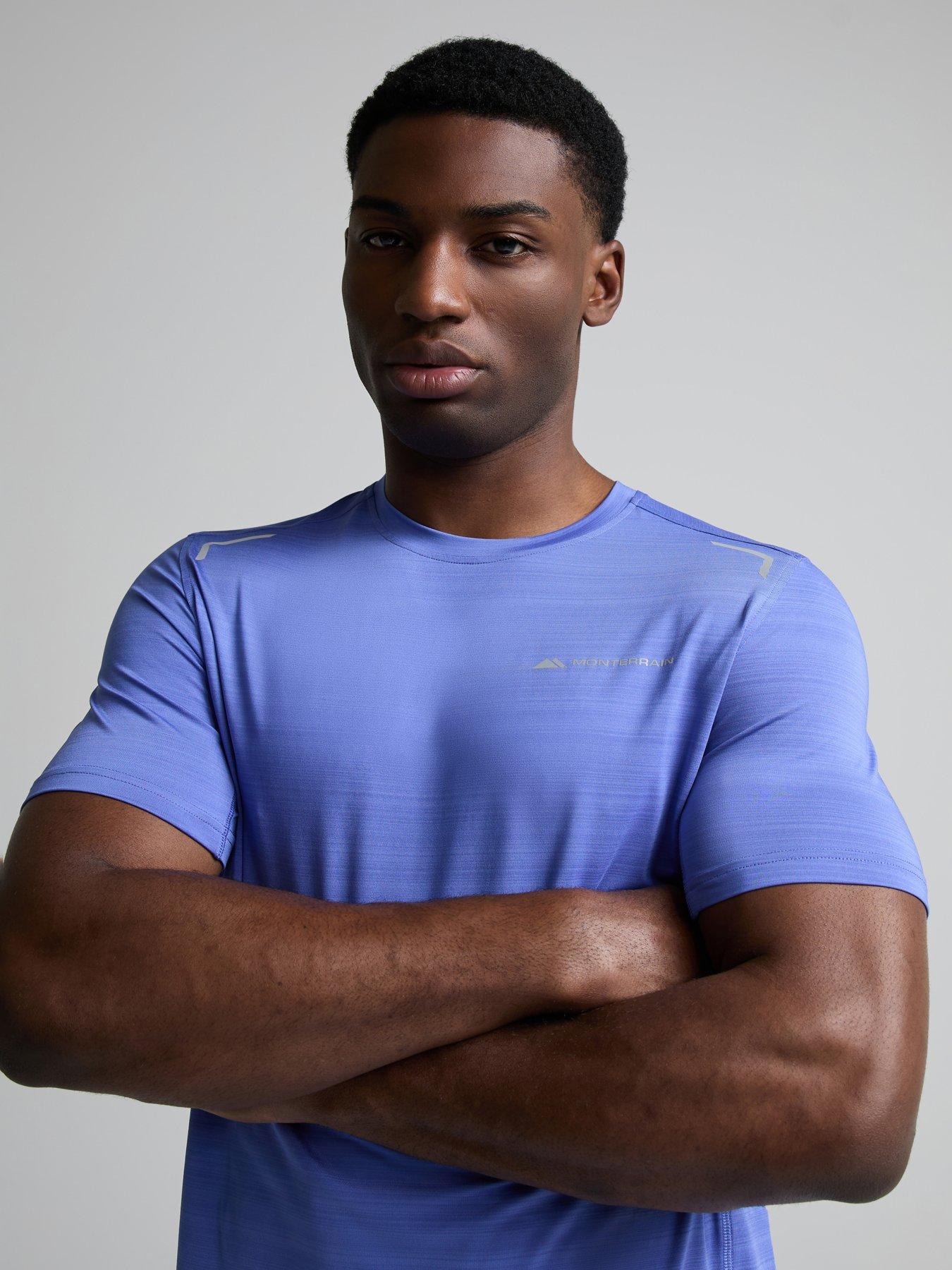 Monterrain Mens Lyder 3.0 Space Dye Tee - Blue