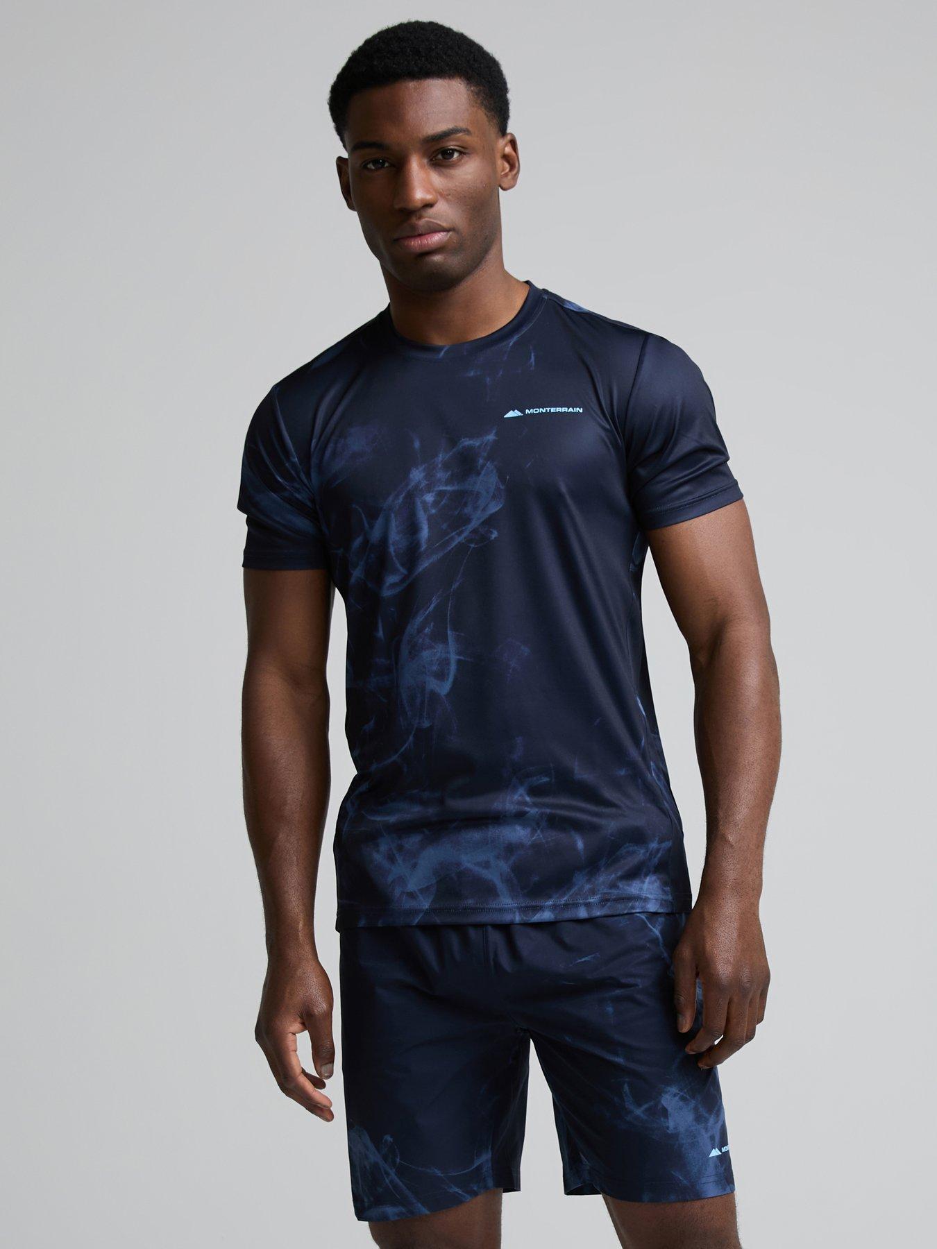 Monterrain Mens Transcend Tee - Blue - Navy