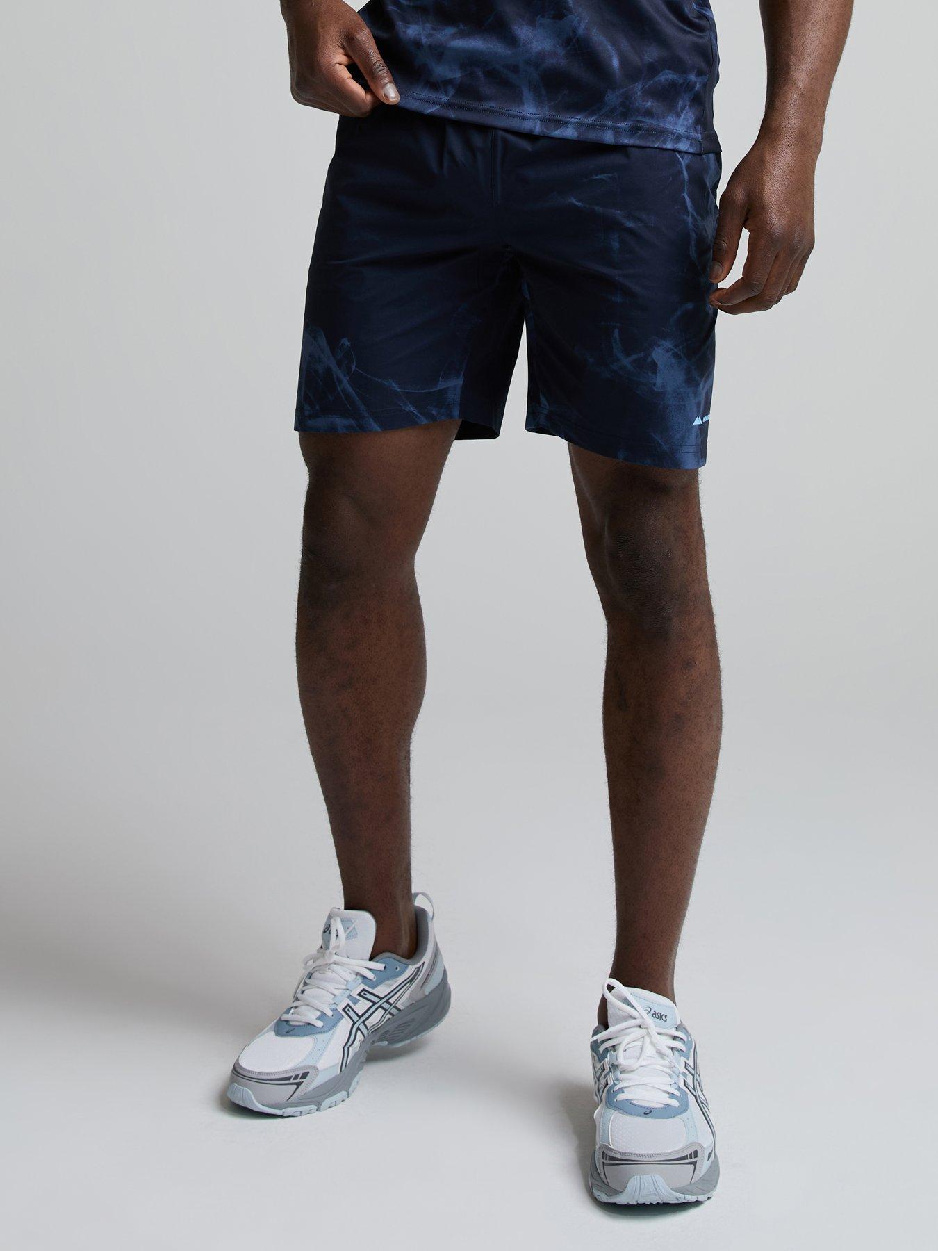 Monterrain Mens Transcend Woven Running Short - Navy