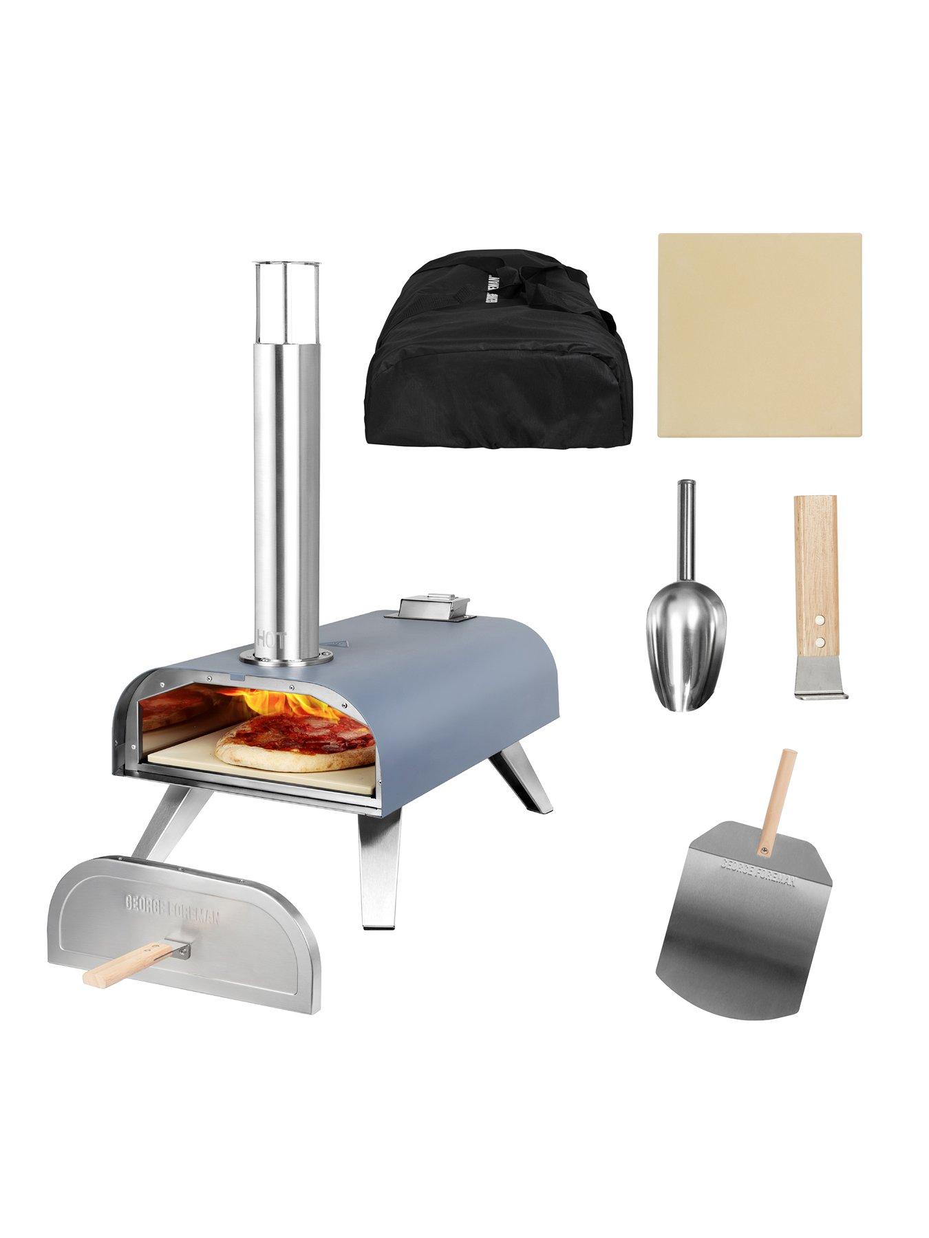 George Foreman Wood Pellet Pizza Oven - Grey
