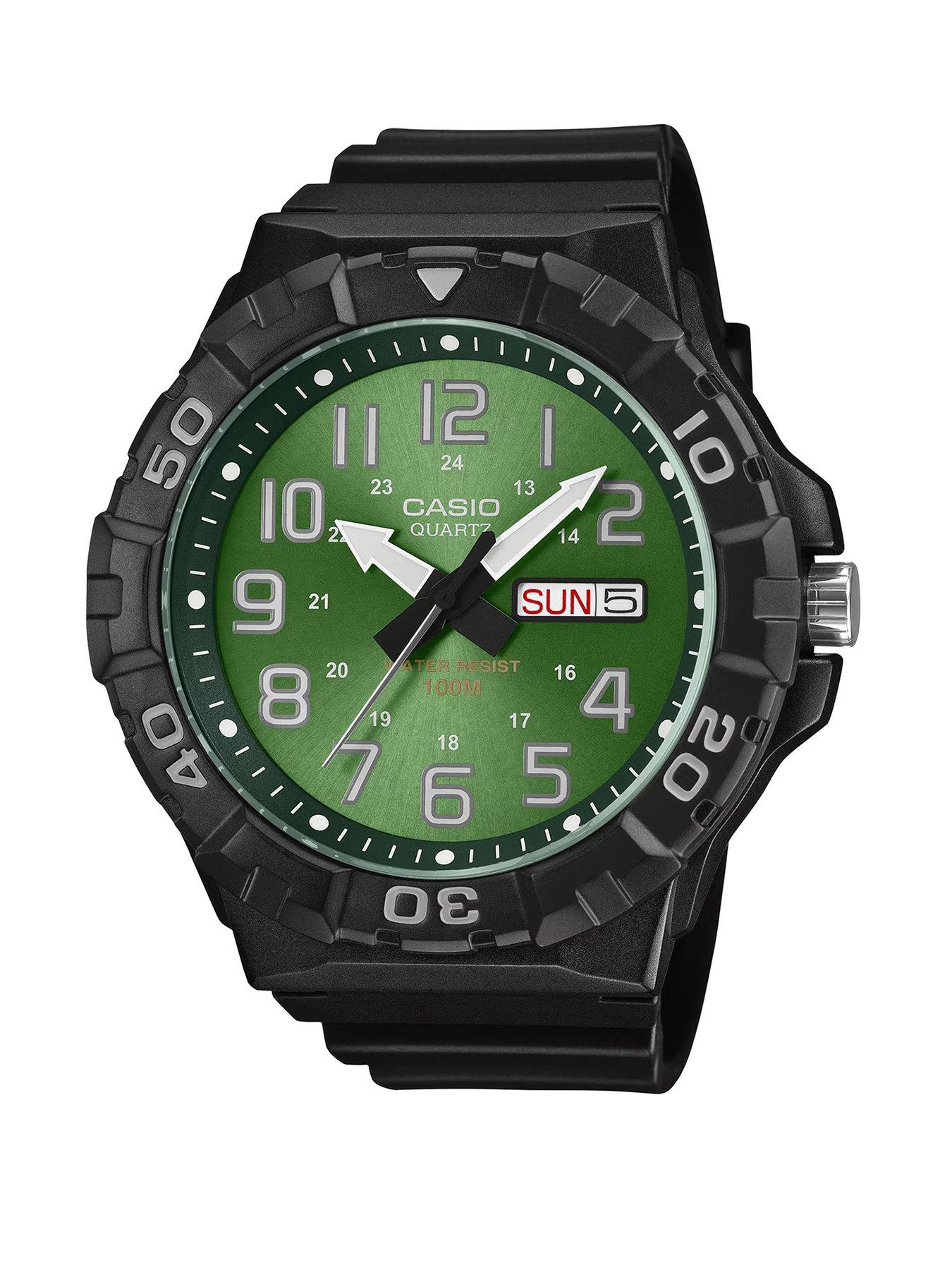  image of casio-casio-collection-green-dial