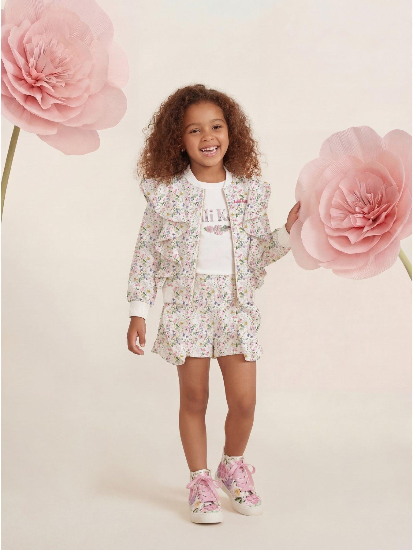 Lelli Kelly Ruffle Bomber Jacket - Floral