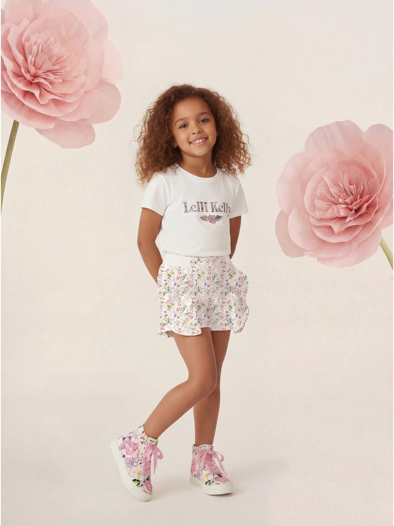 Image 1 of 4 of Lelli Kelly Ruffle Shorts - Floral