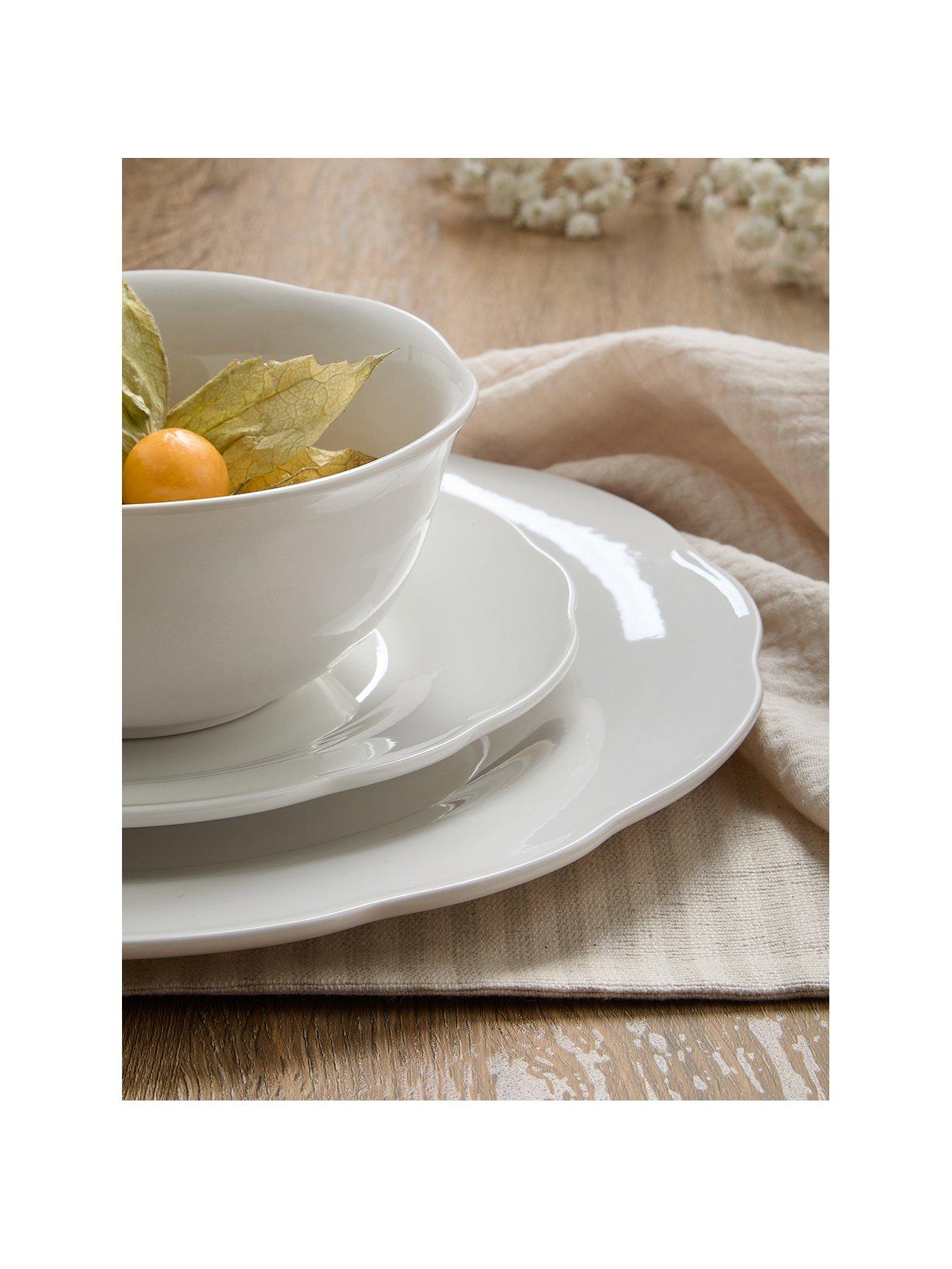 Image 2 of 7 of The Very Collection Soft Scallop 12 Piece Porcelain&nbsp;Dinner Set