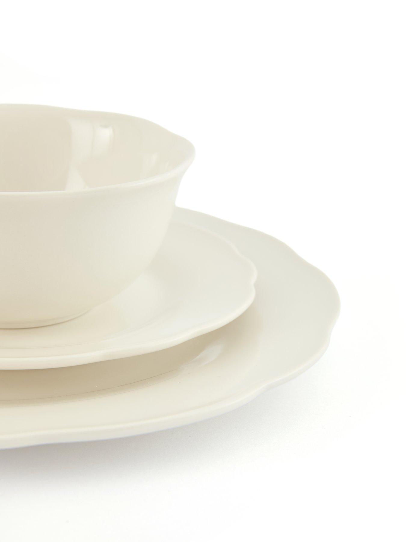 Image 5 of 7 of The Very Collection Soft Scallop 12 Piece Porcelain&nbsp;Dinner Set