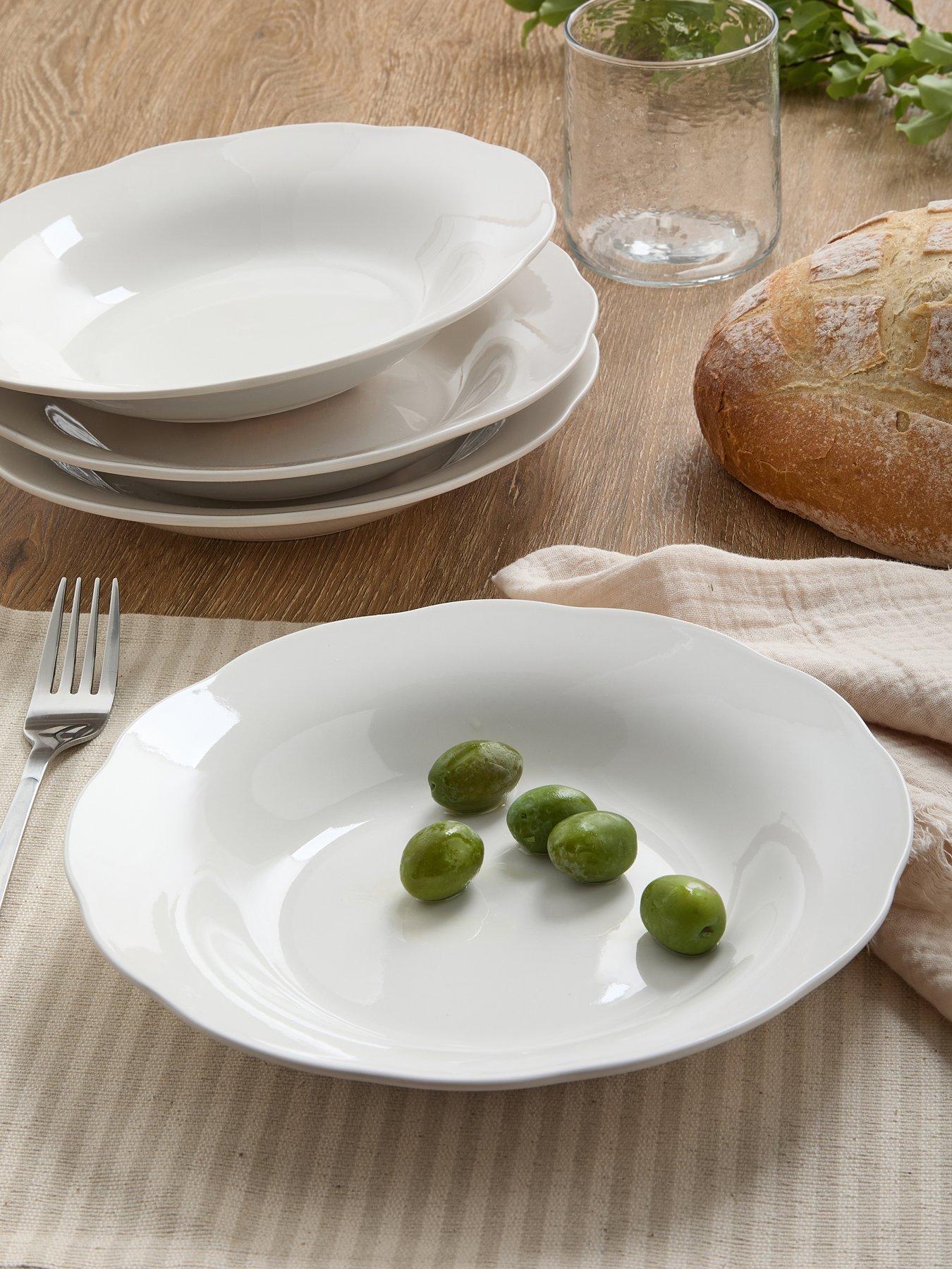 The Very Collection Soft Scallop 4 Piece Pasta Bowls